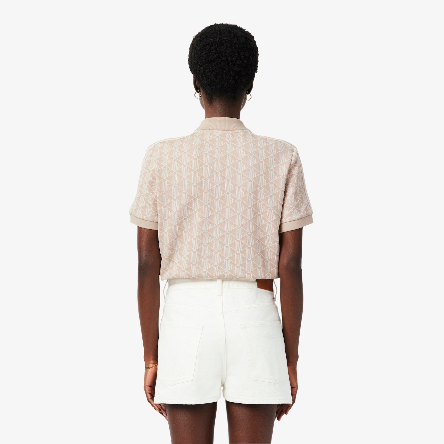 Slim Fit Monogram Jacquard Polo Shirt image number 2