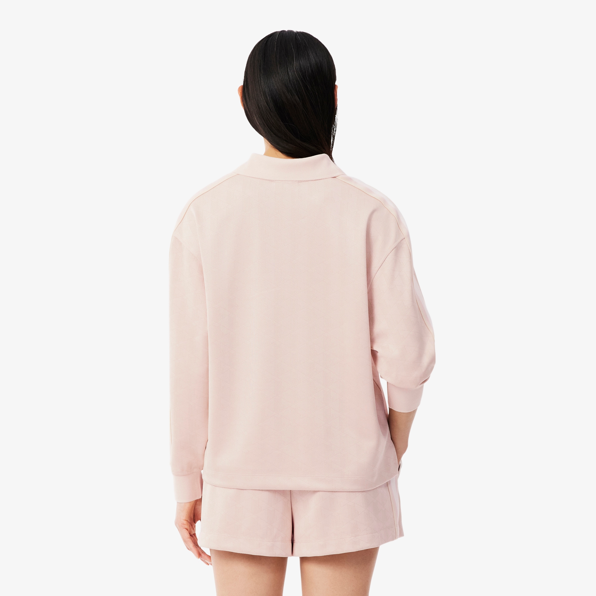 Oversized Monogram Jacquard Polo Shirt image number 2