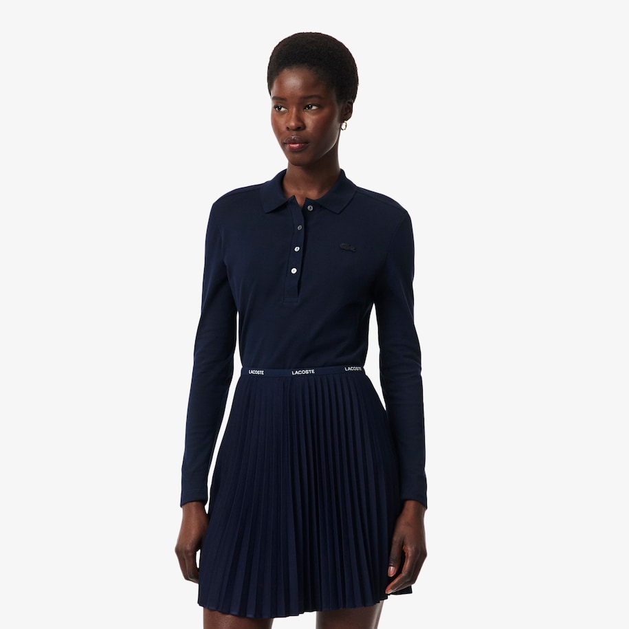 Women&rsquo;s Slim fit Stretch Piqu&eacute; Lacoste Polo Shirt image number 0