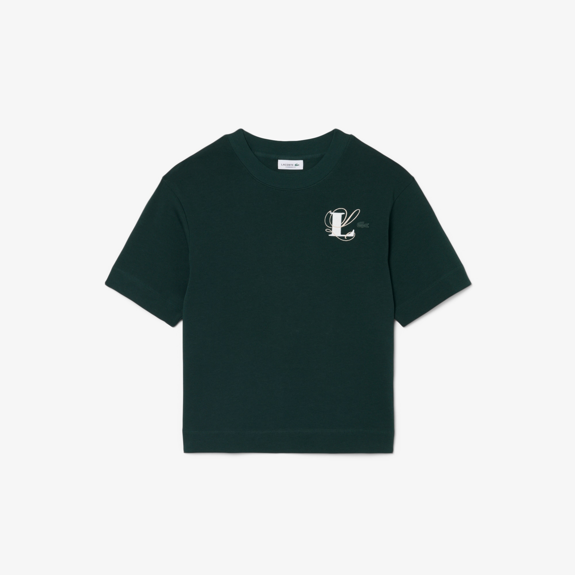 Oversized Embroidery Detail Jersey T-shirt image number 3