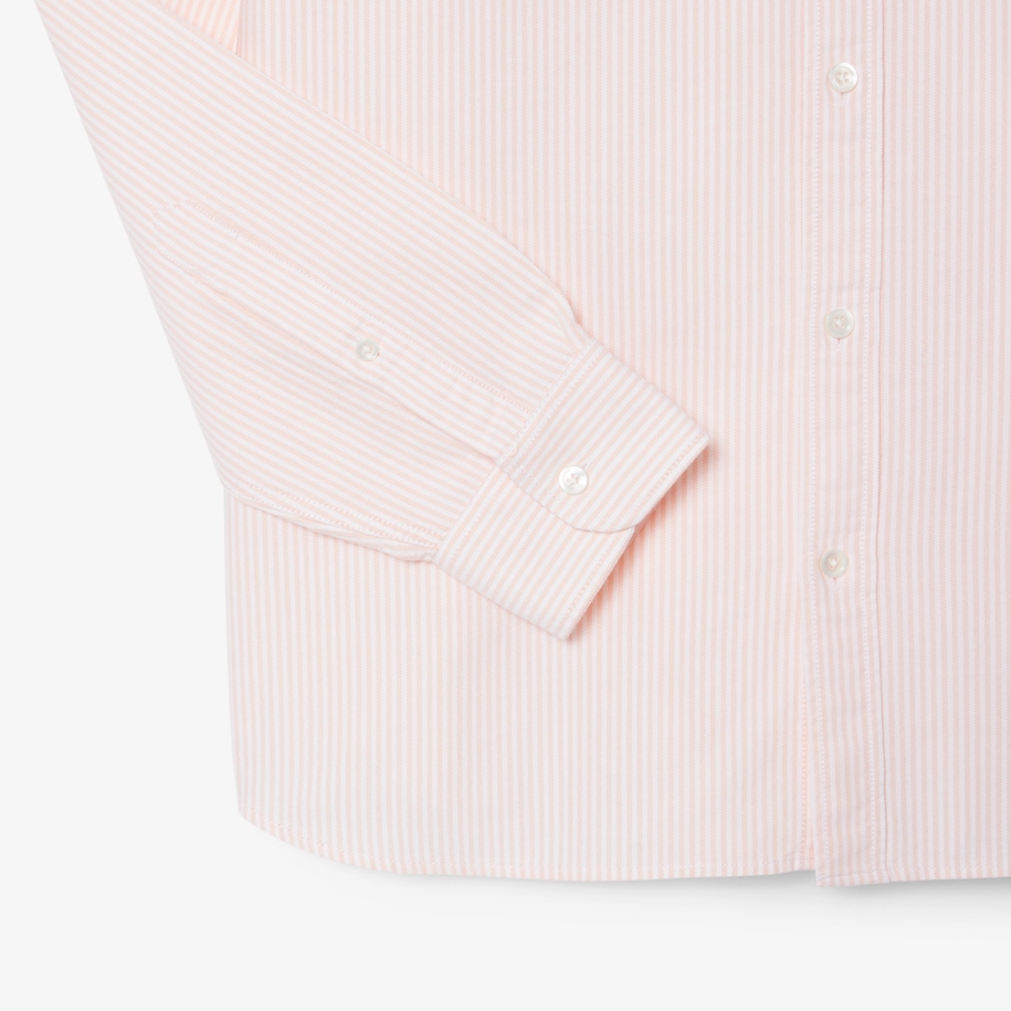 Striped Oxford Cotton Shirt with Pocket image number 5