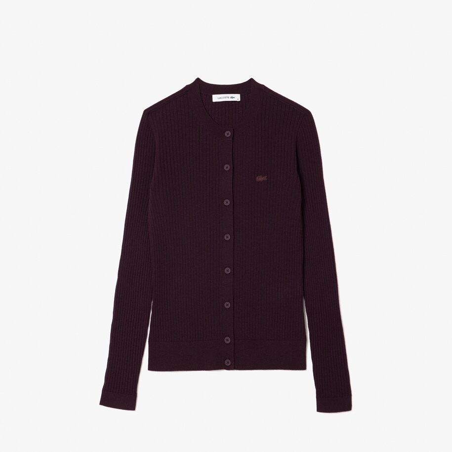 3D Knit Merino Wool Cardigan image number 3