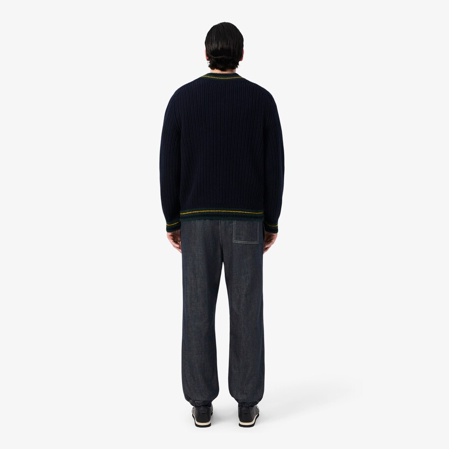 Relaxed Fit Elasticated Waist Denim Pants image number 2