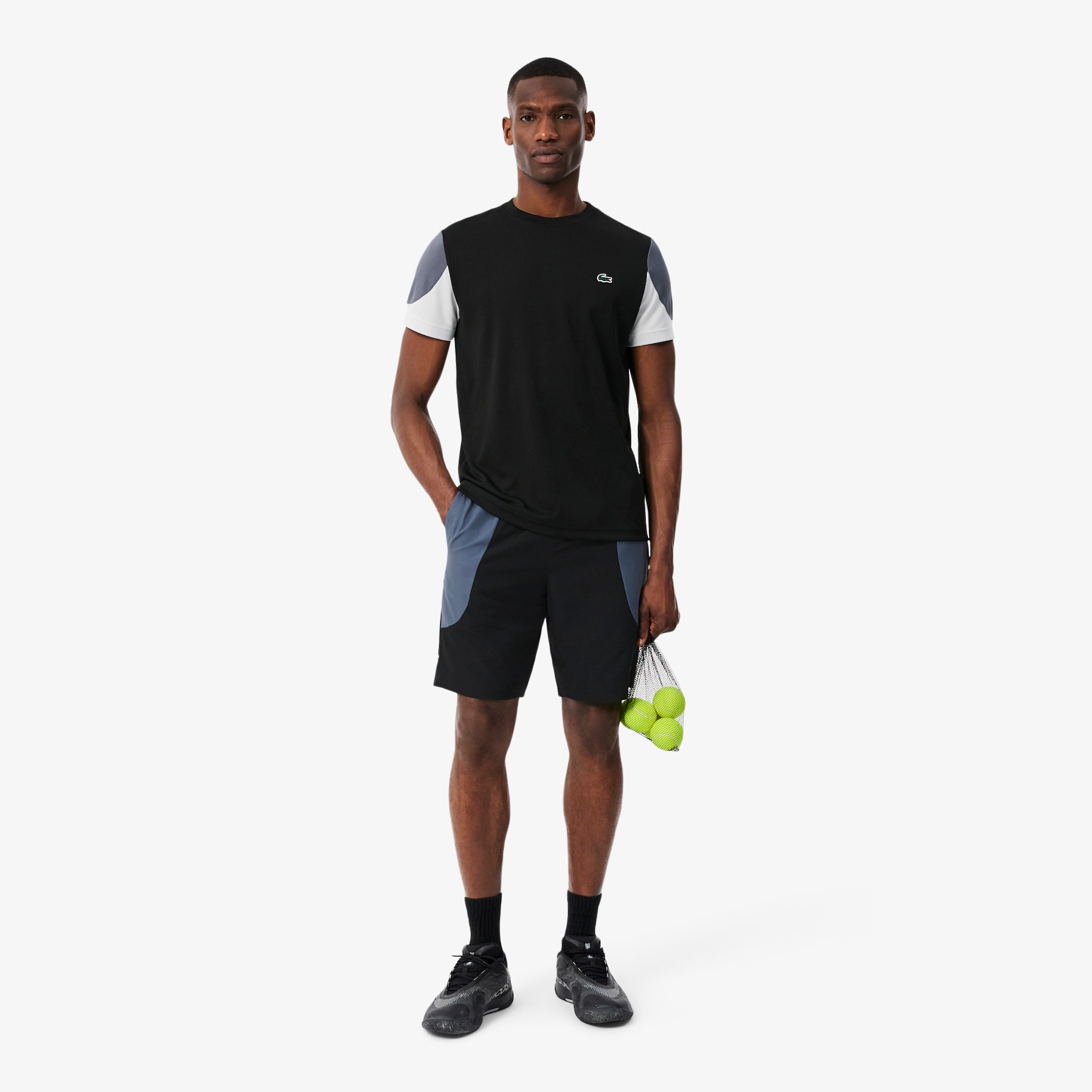 Water-Repellent Colour-Block Sport Shorts image number 0