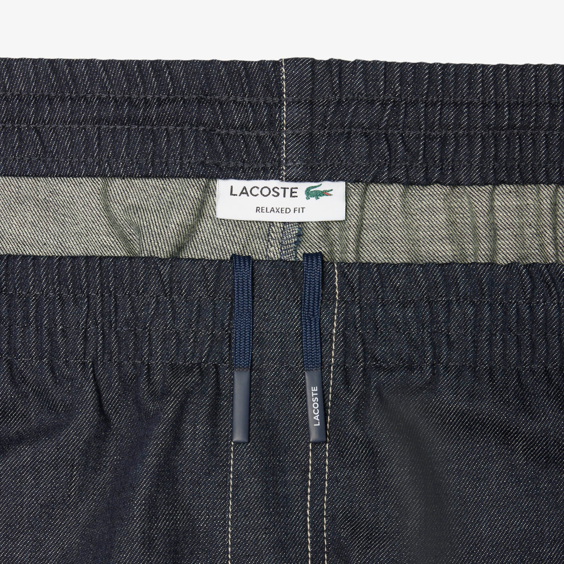 Relaxed Fit Elasticated Waist Denim Pants image number 5