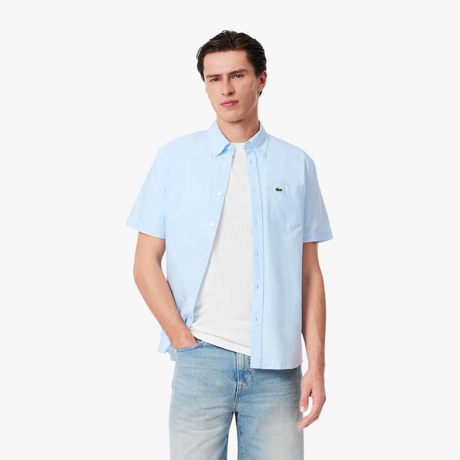 Regular Fit Short Sleeved Oxford Shirt image number 0