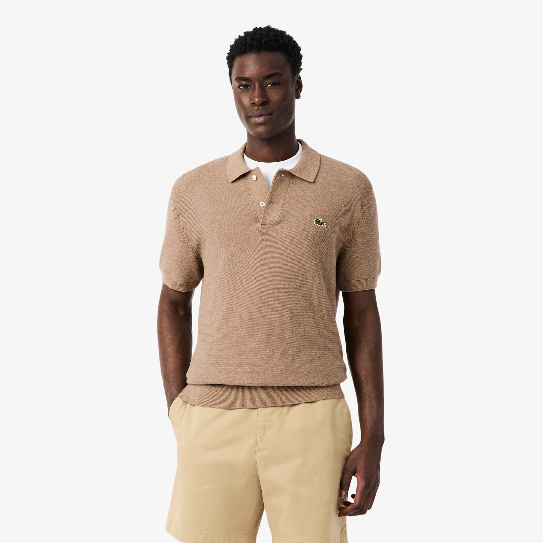 Classic Fit Knitted Polo Shirt image number 0