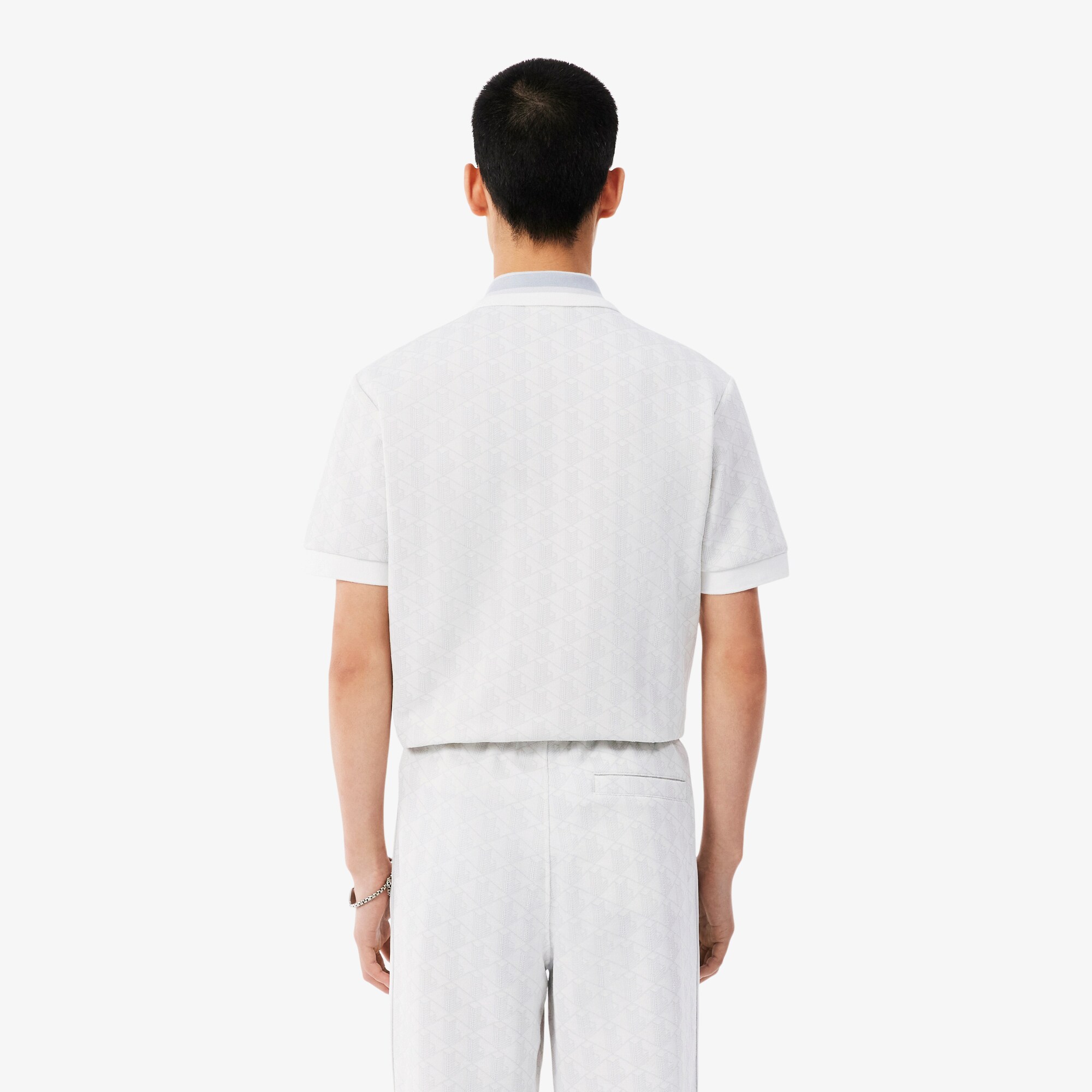 Classic Fit Monogram Jacquard Polo Shirt image number 2