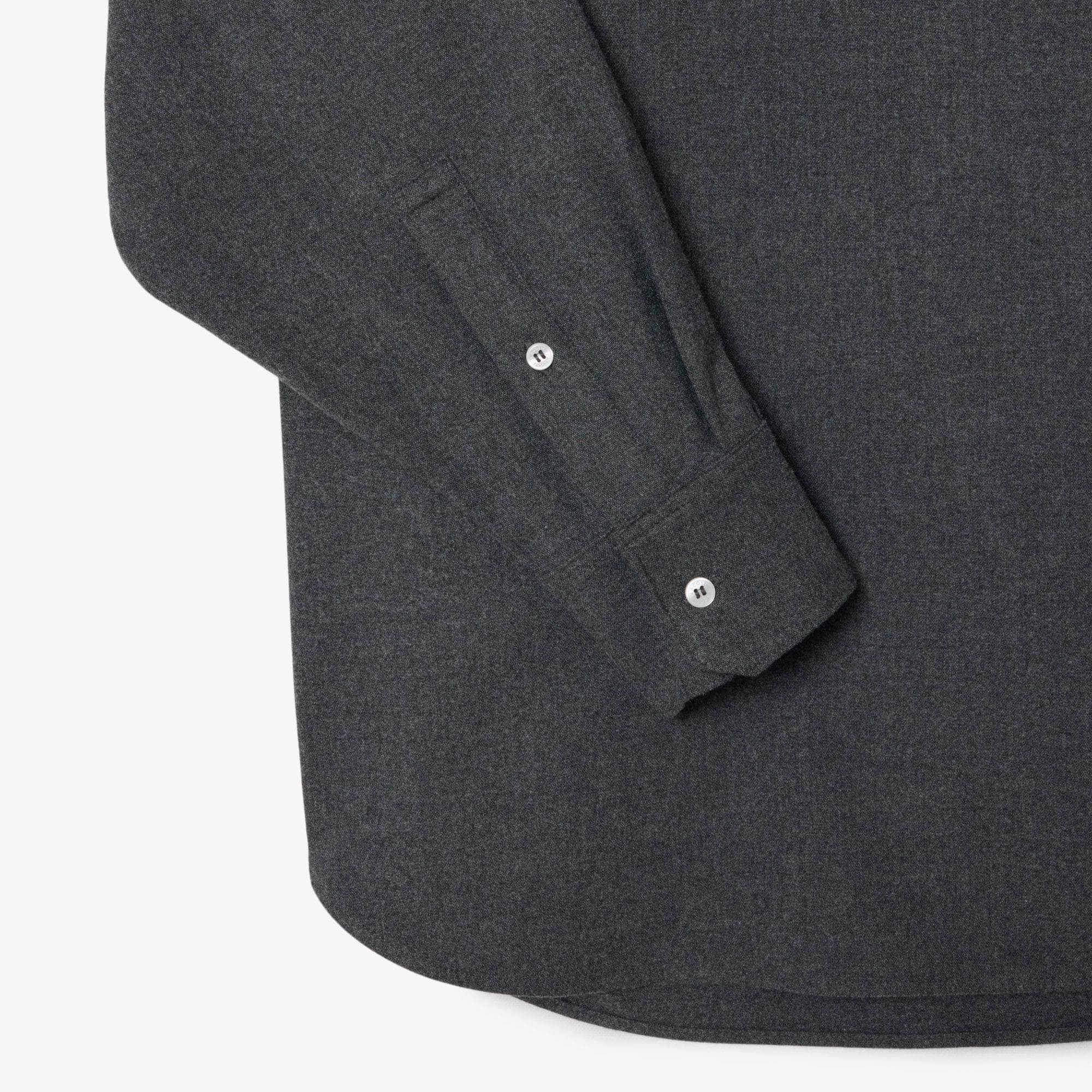 Oversized Polo Style Flannel Shirt image number 5