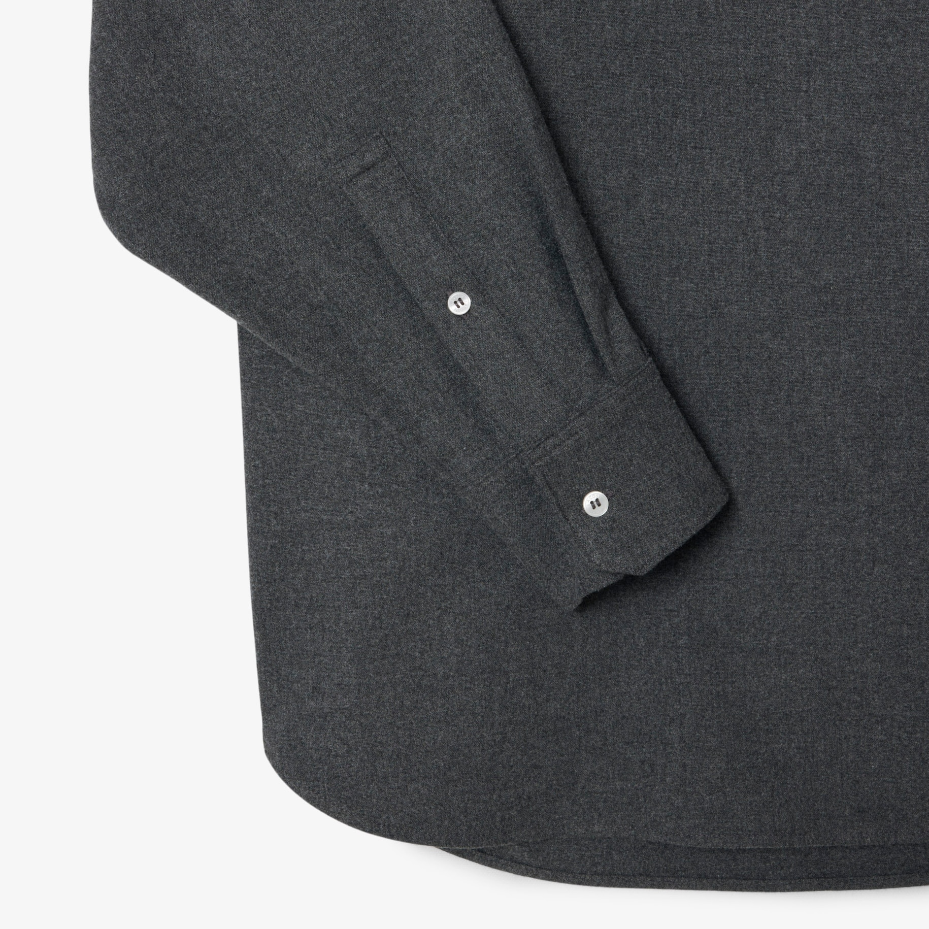Oversized Polo Style Flannel Shirt image number 5