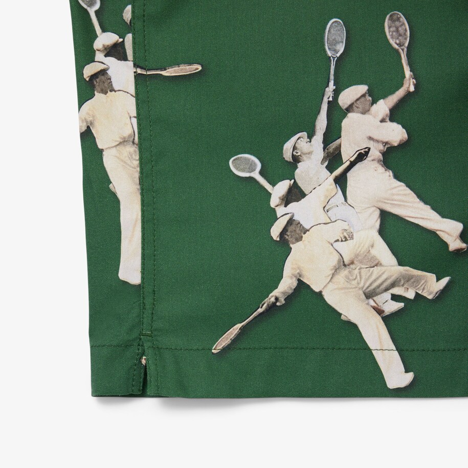 Relaxed Fit René Lacoste Print Shirt image number 5