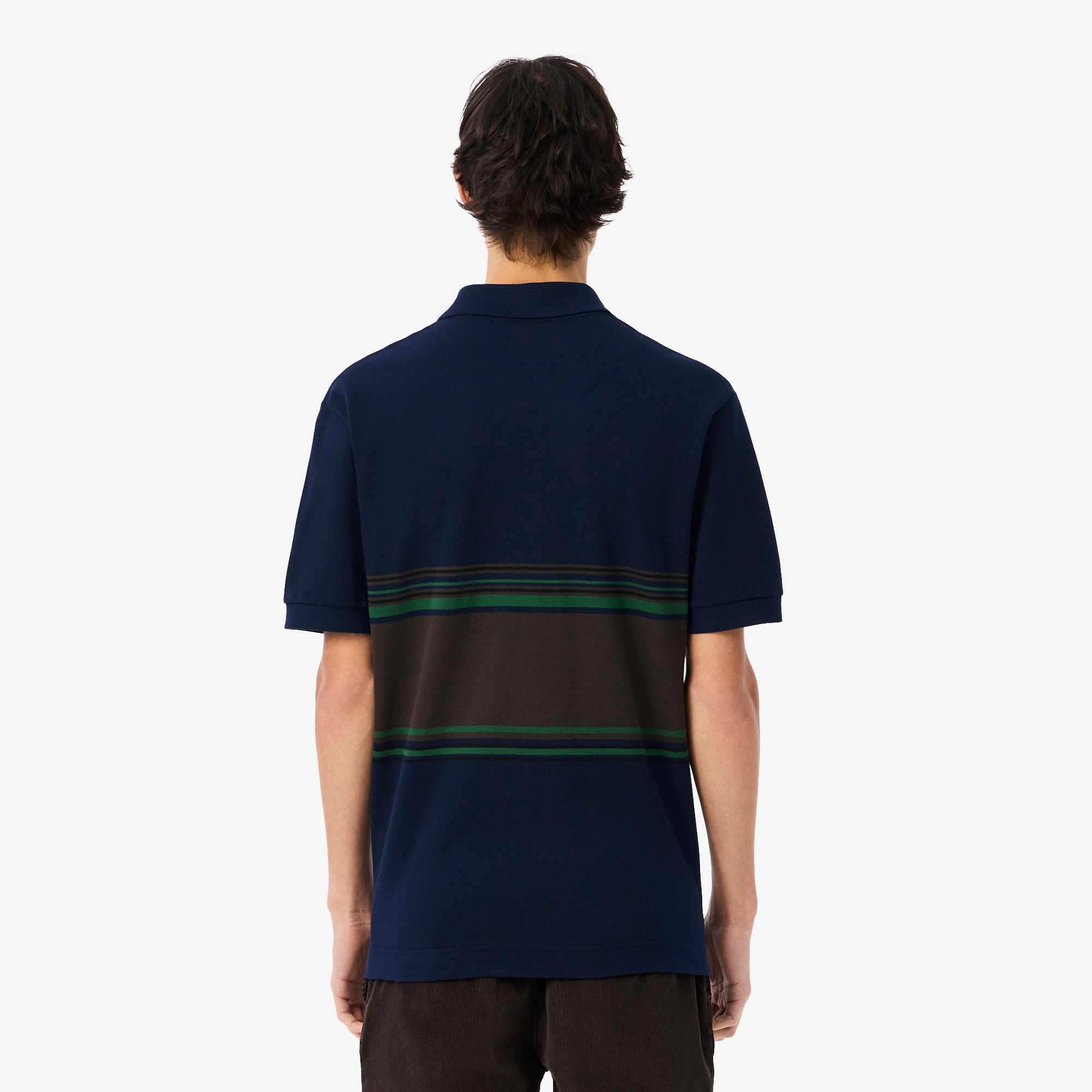 French Made Classic Fit Striped Polo Shirt image number 2