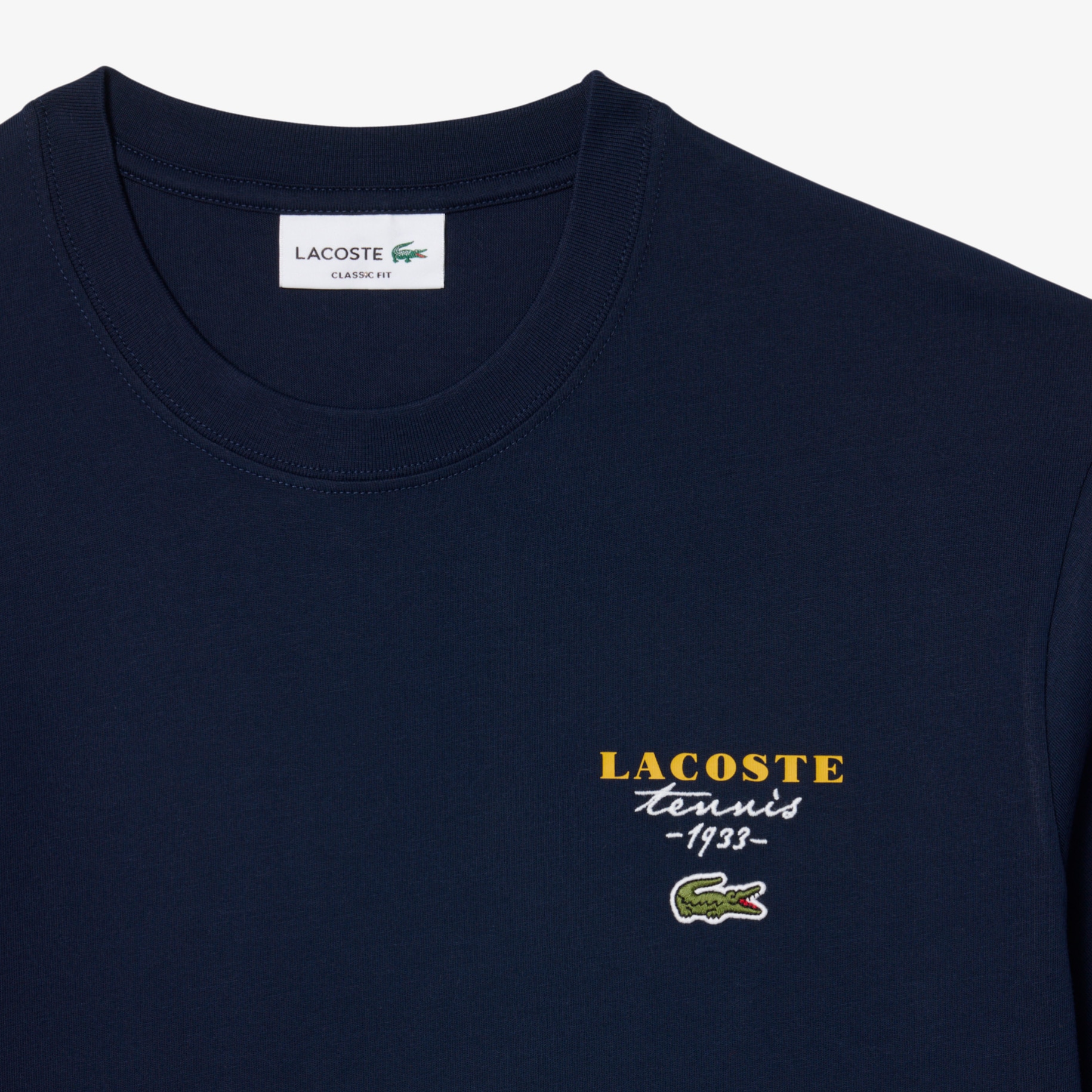 Embroidered Accent Tennis Print Jersey T-shirt image number 5