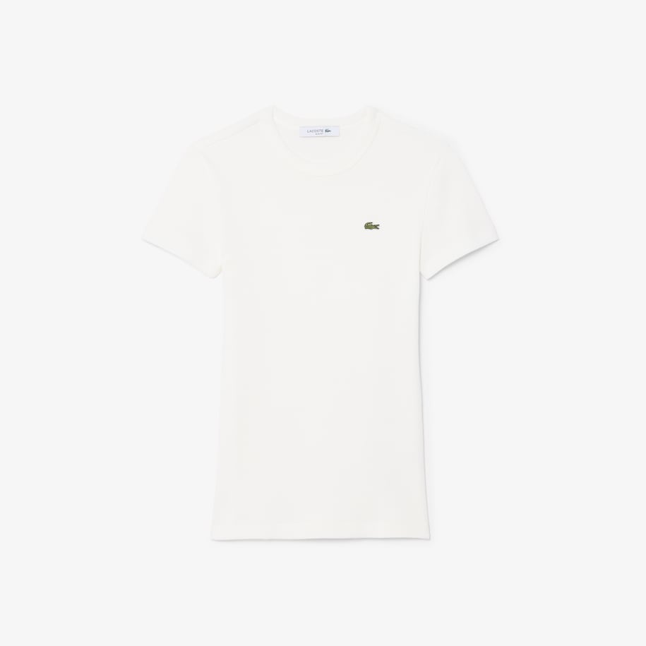 Slim Fit Ribbed Cotton T-shirt image number 3