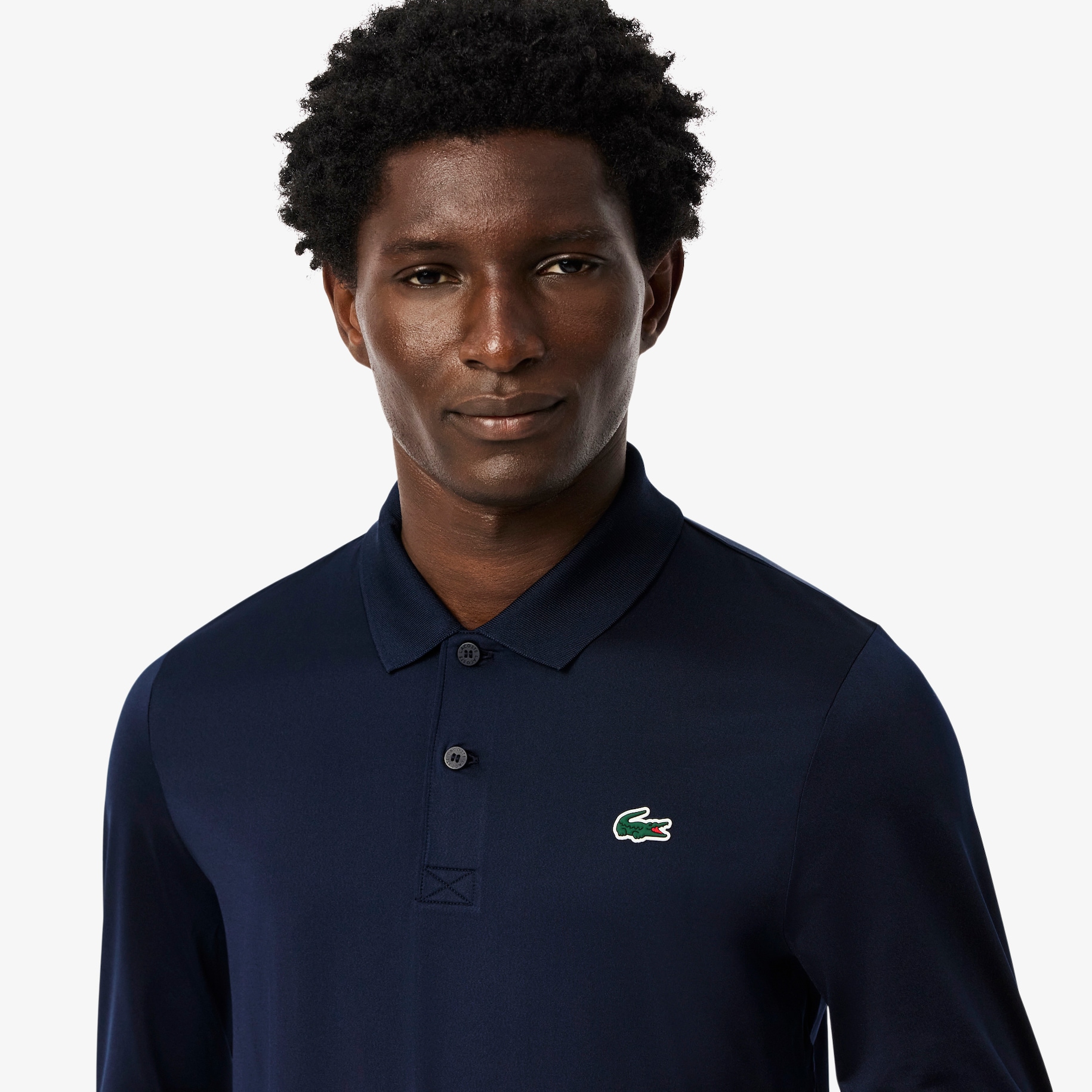 Long Sleeve Ultra Dry Jersey Golf Polo Shirt image number 1
