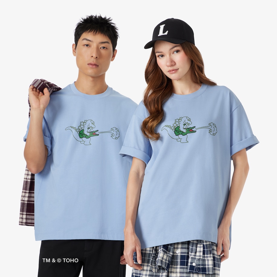 T-shirt Lacoste & Godzilla image number 0