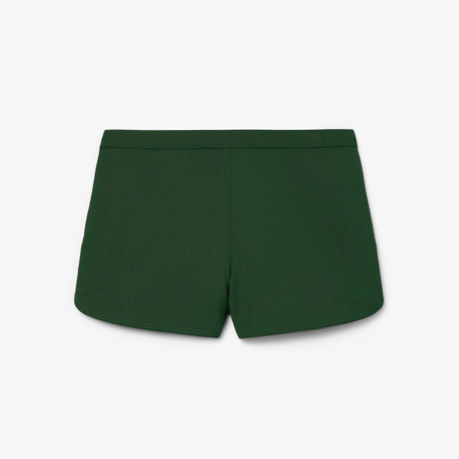 Runway Trim Accent Wool Shorts image number 4