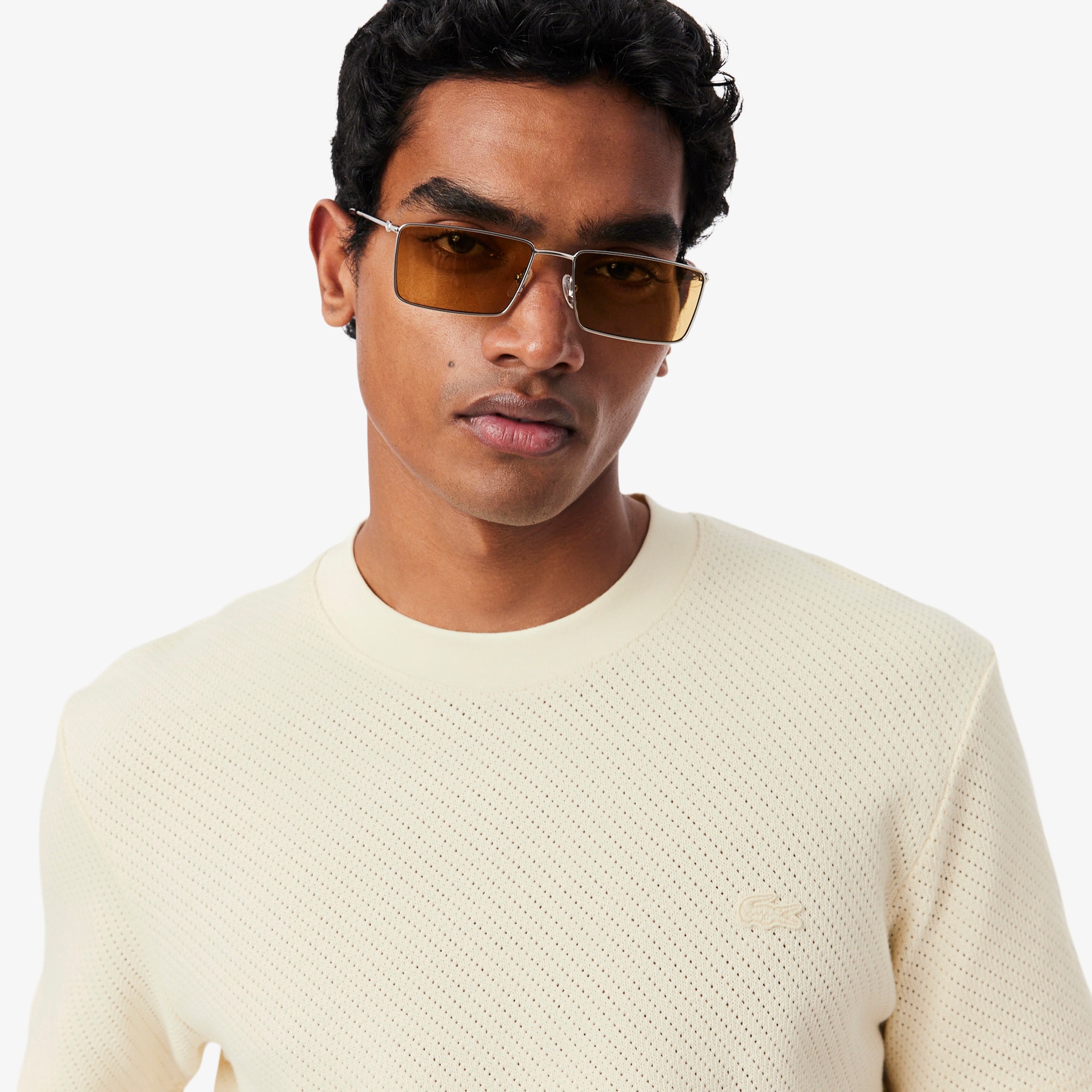 Lacy Cotton T-shirt image number 1