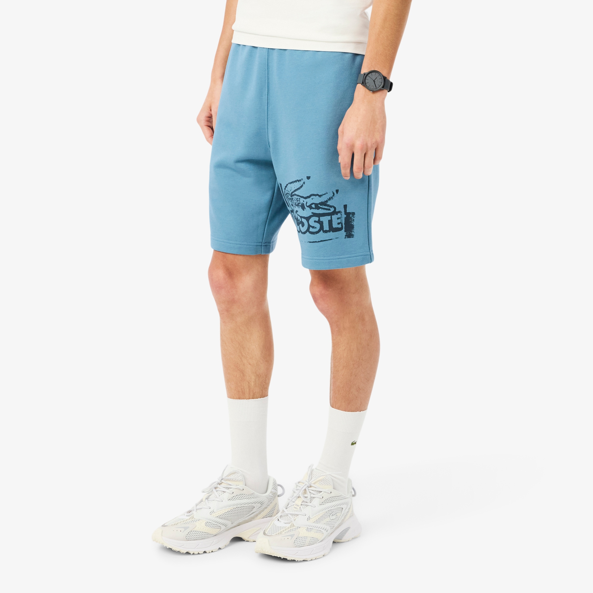 Graphic Cotton Fleece Shorts image number 1