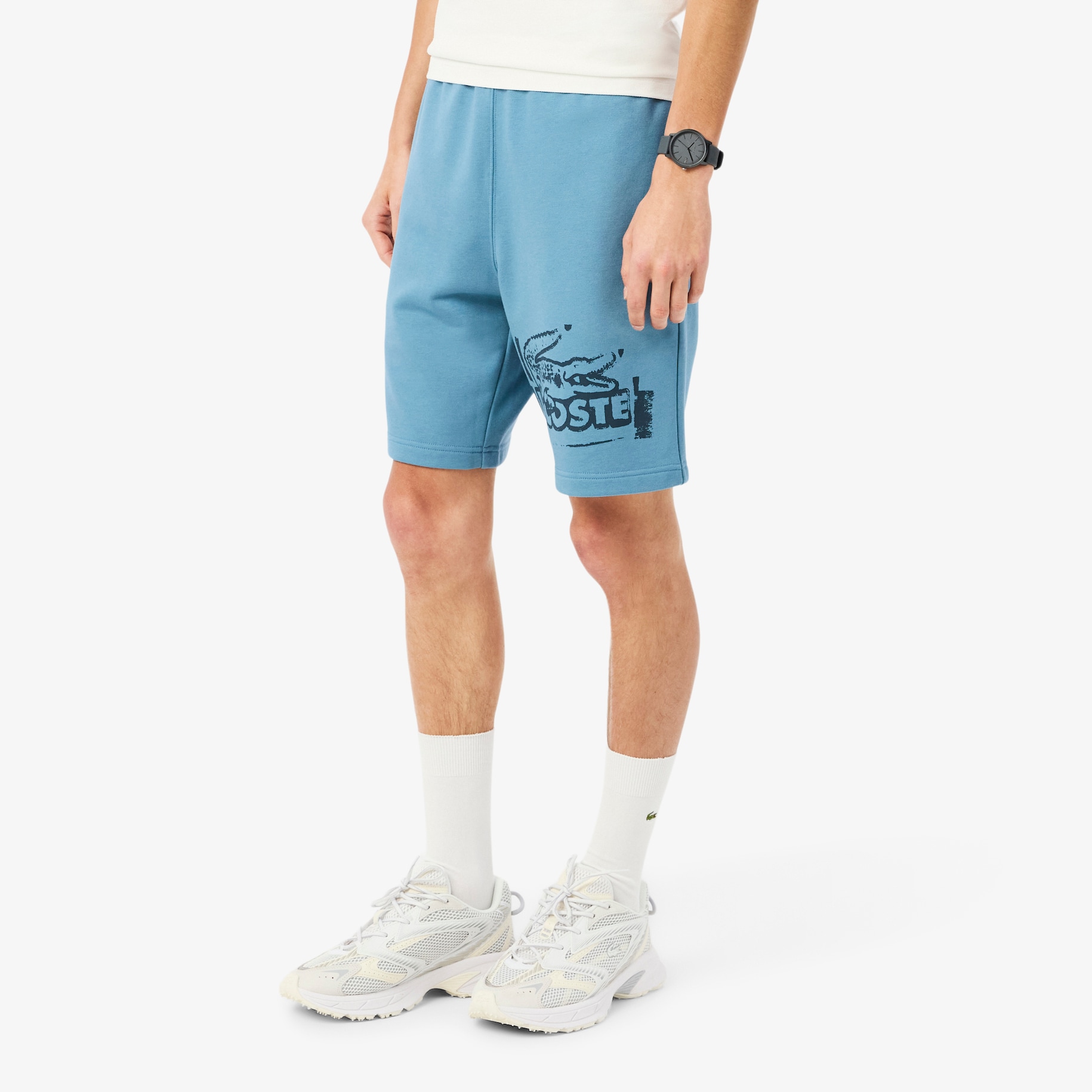Graphic Cotton Fleece Shorts image number 1
