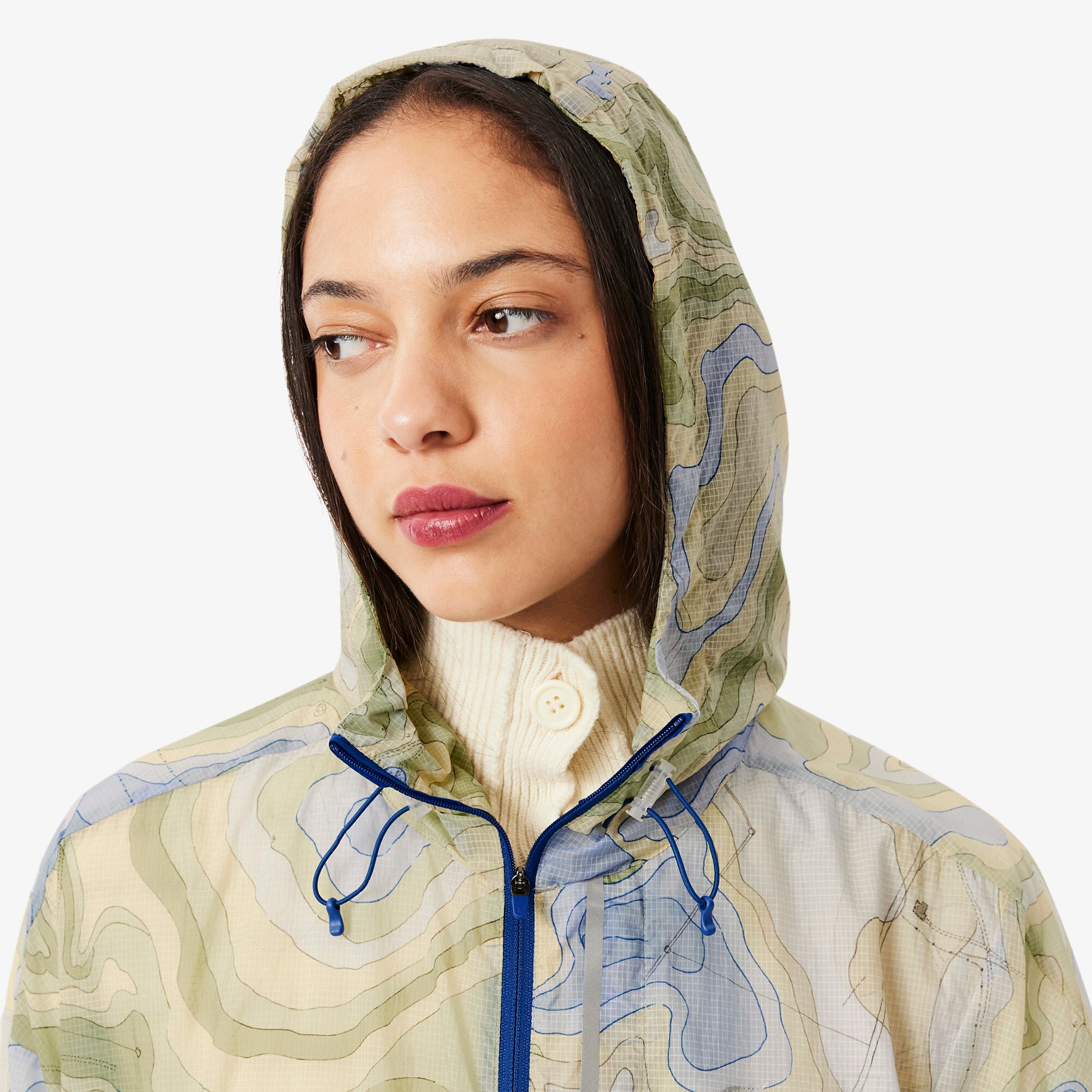 Long Oversized Packable Water-Repellent Parka image number 1