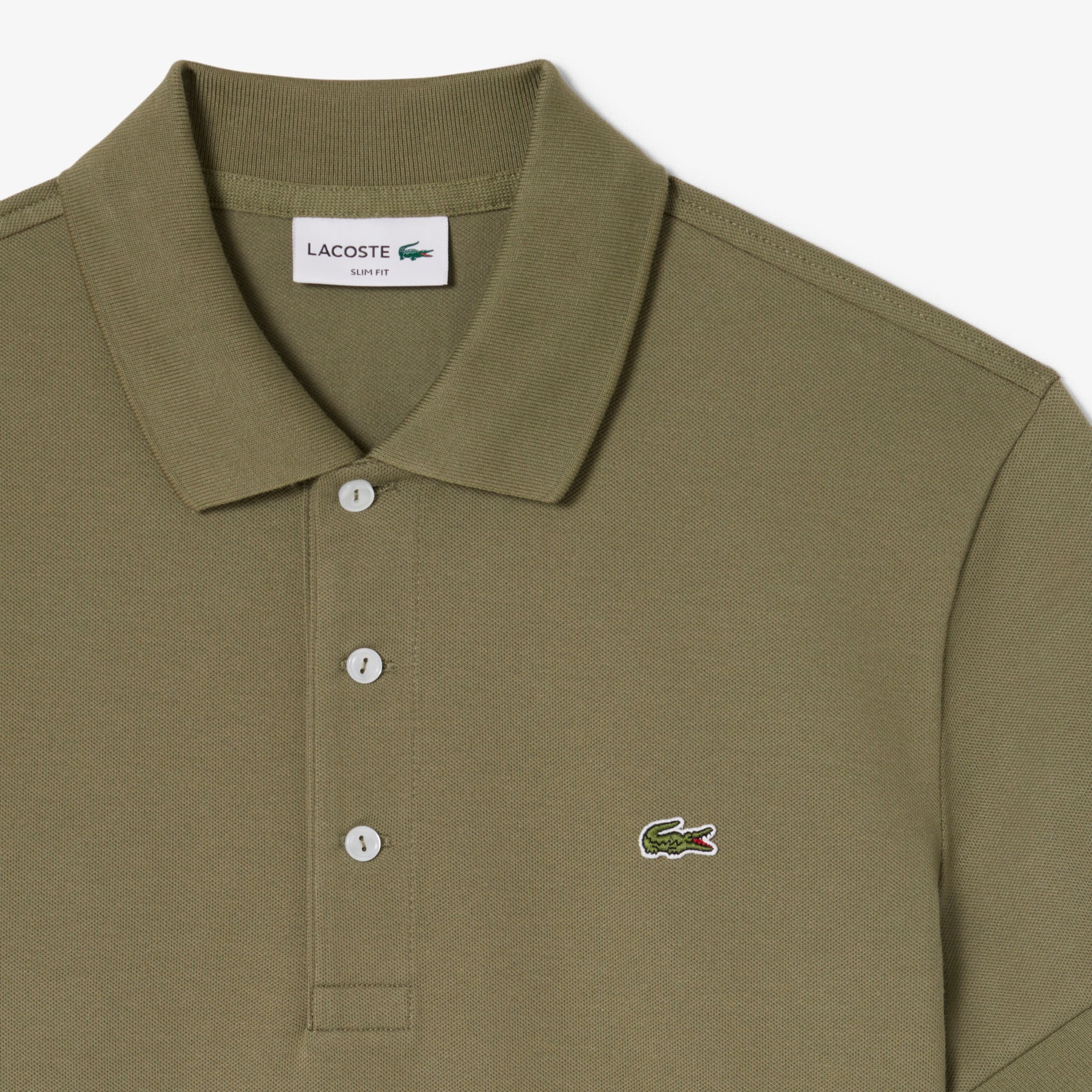 Slim Fit Stretch Piqué Polo Shirt image number 1