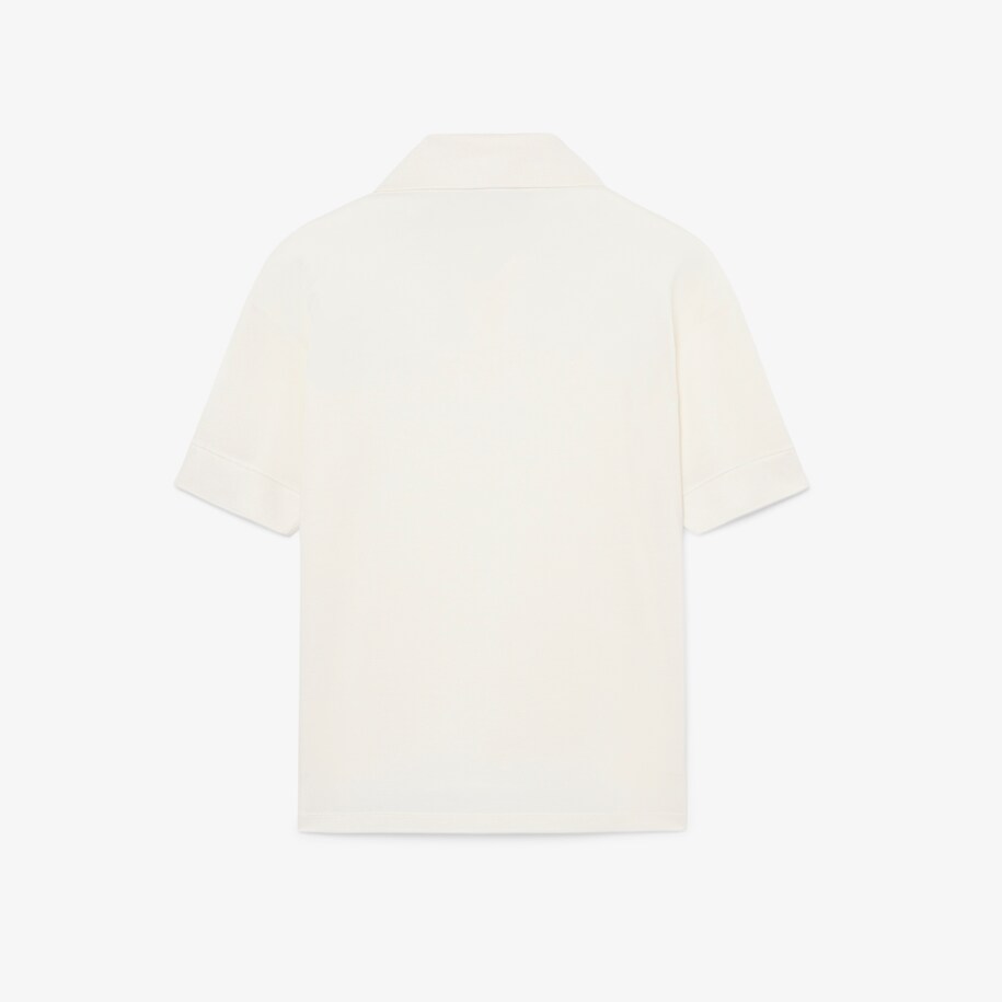 Runway Oversized Silk Piqu&eacute; Polo Shirt image number 4