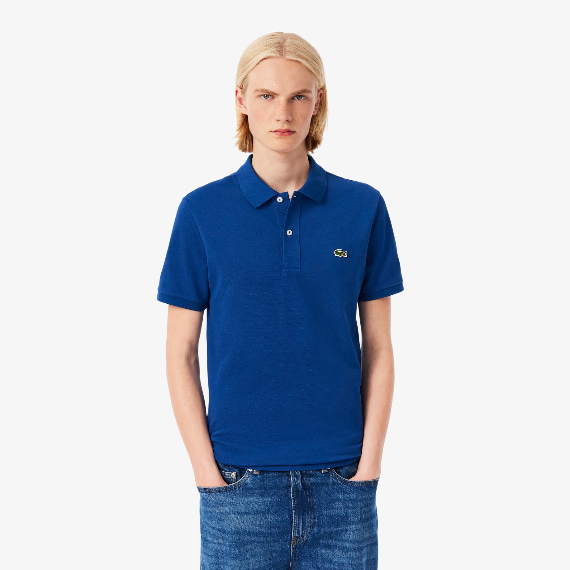 Slim Fit L.12.12 Piqué Polo Shirt image number 0