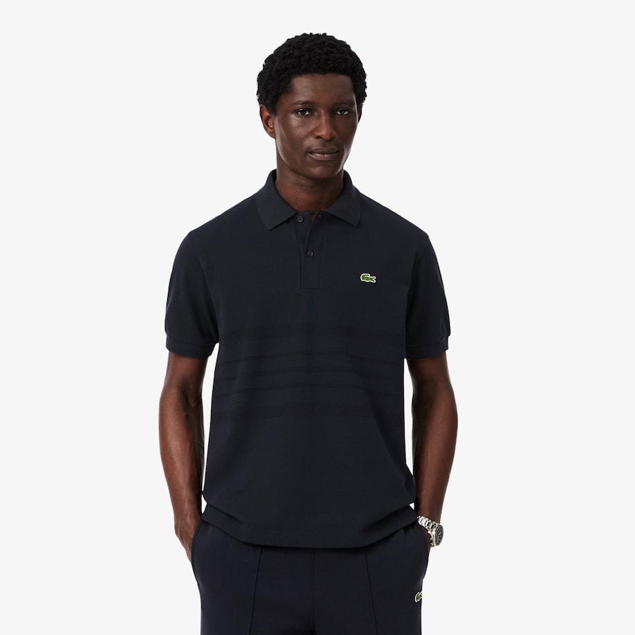 French Made Classic Fit Striped Polo image number 0