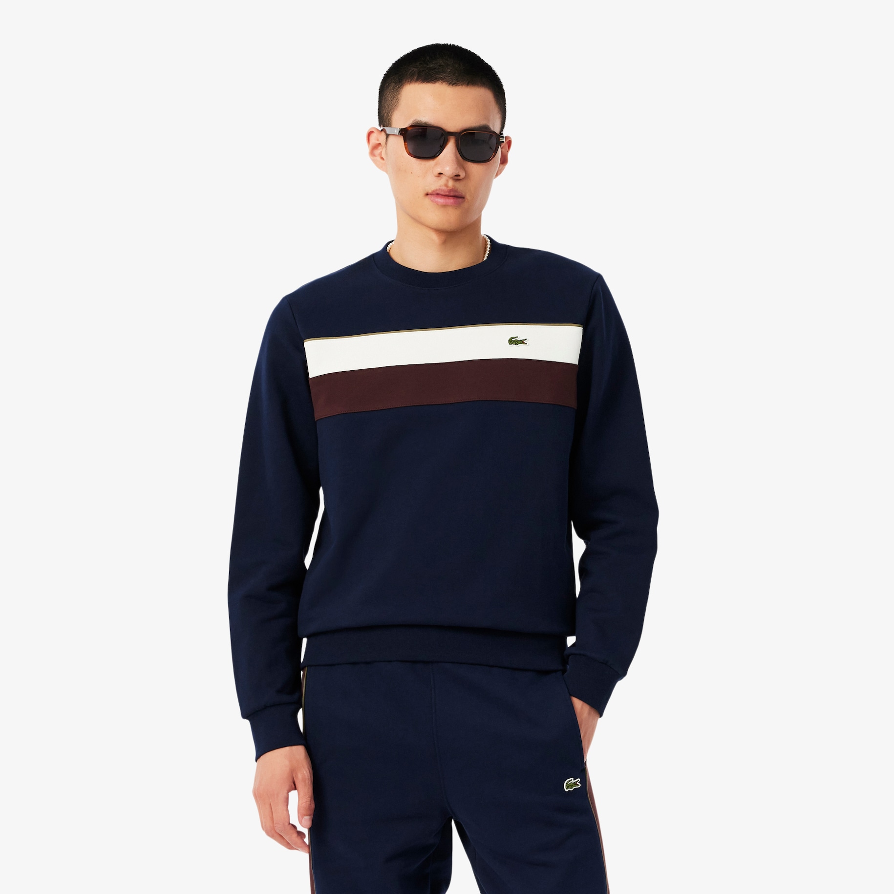 Colour-Block Fleece Sweatshirt image number 0