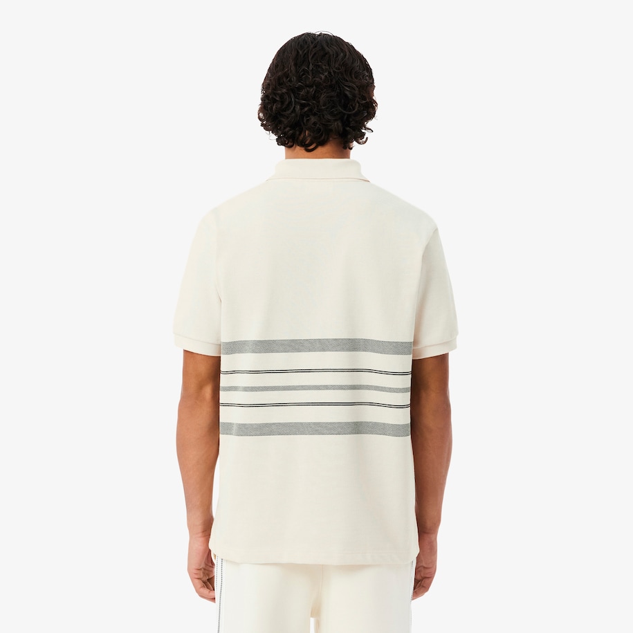 French Made Classic Fit Striped Polo image number 2