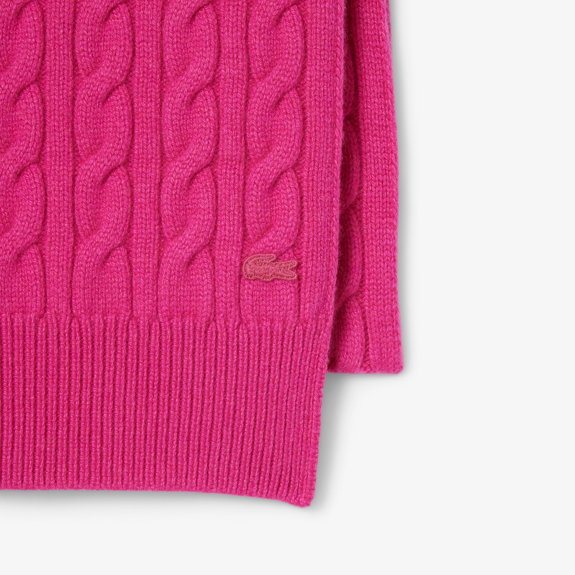 Runway Cable Knit Cashmere Scarf image number 1