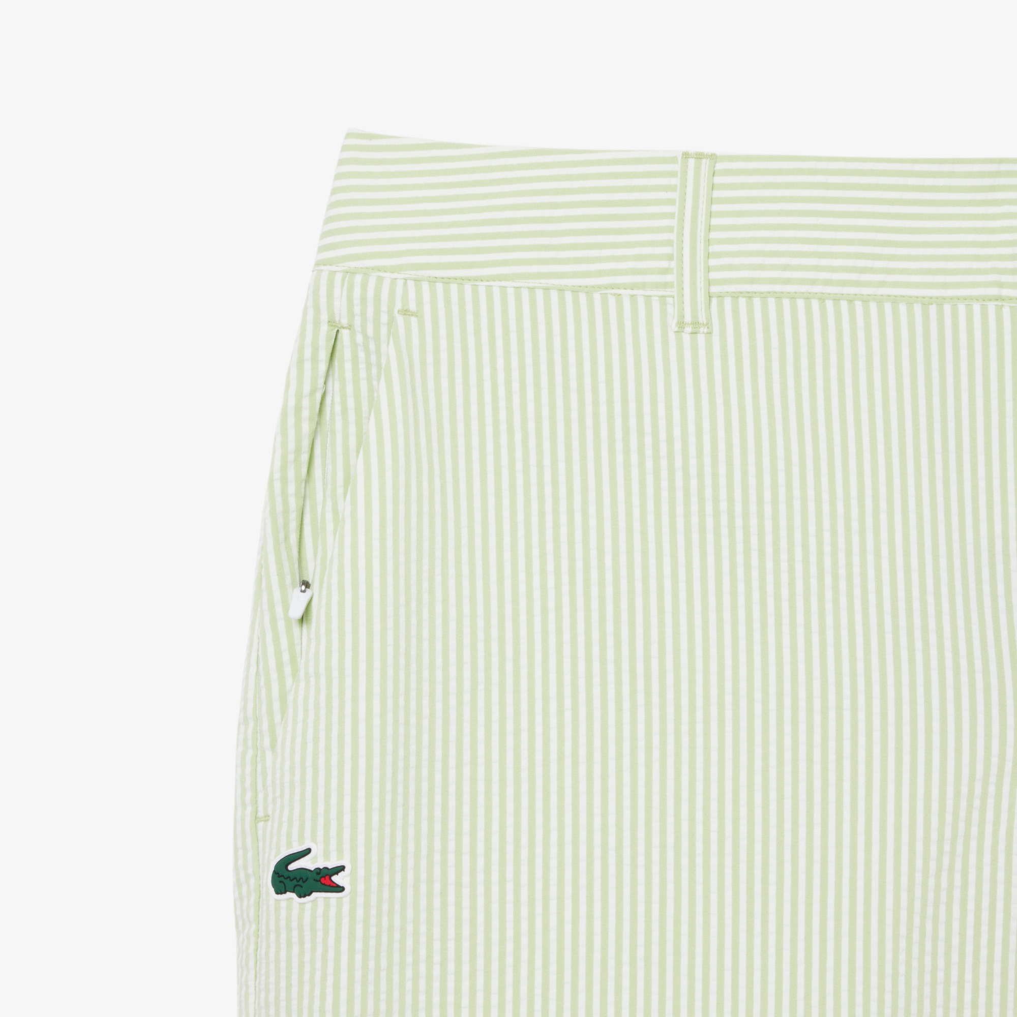 Relaxed Fit Ultra Dry Striped Bermuda Golf Shorts image number 4