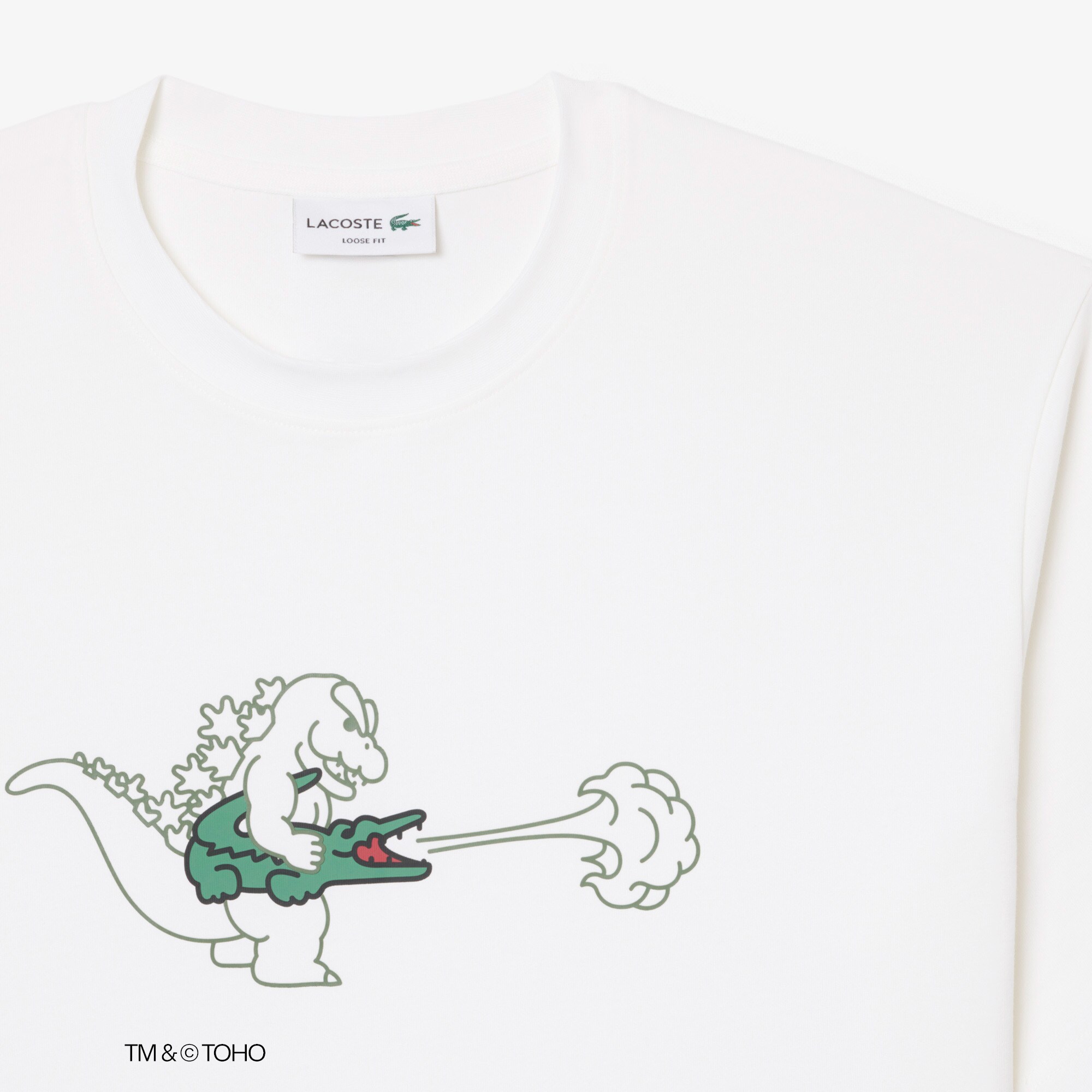 T-shirt Lacoste & Godzilla image number 4