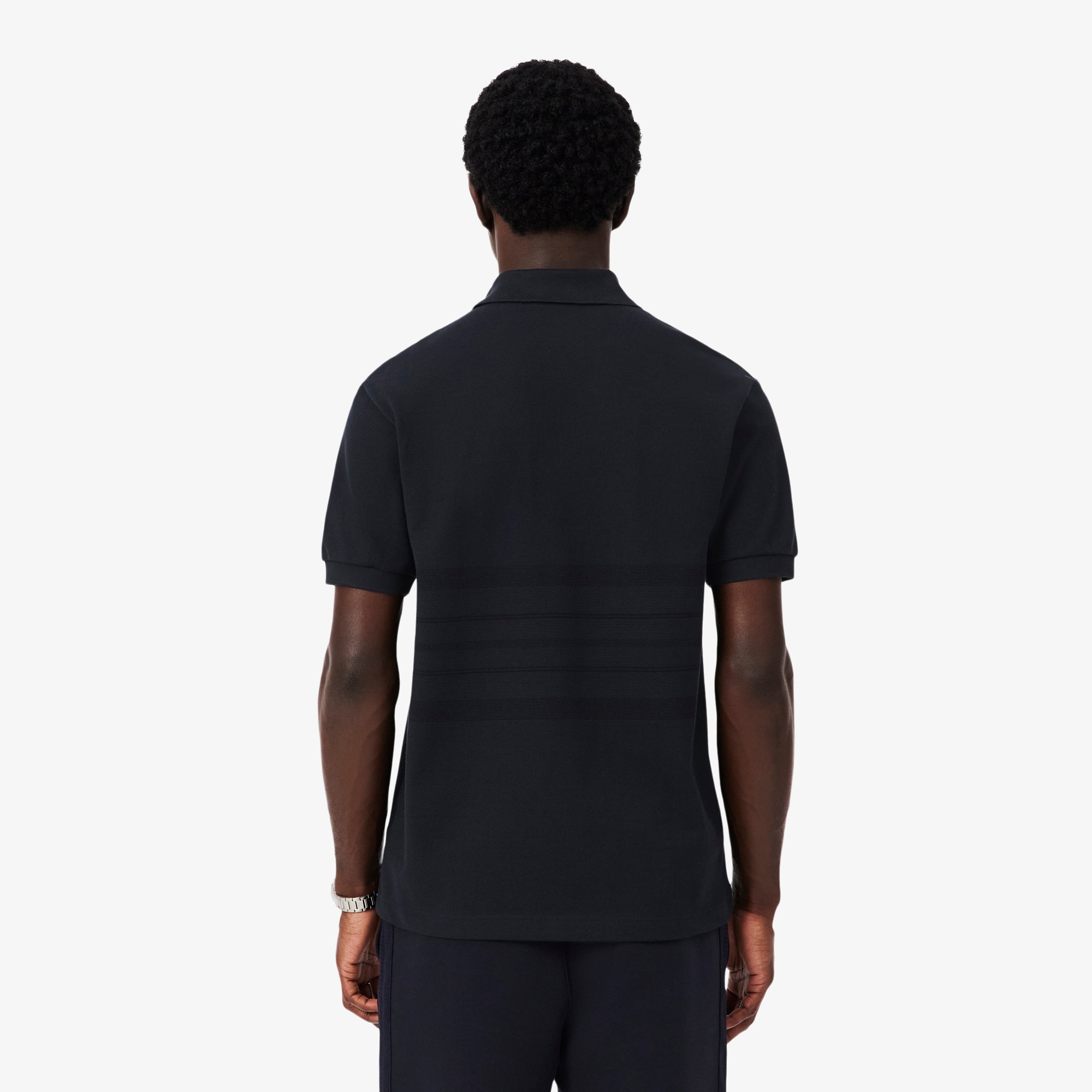 French Made Classic Fit Striped Polo image number 2