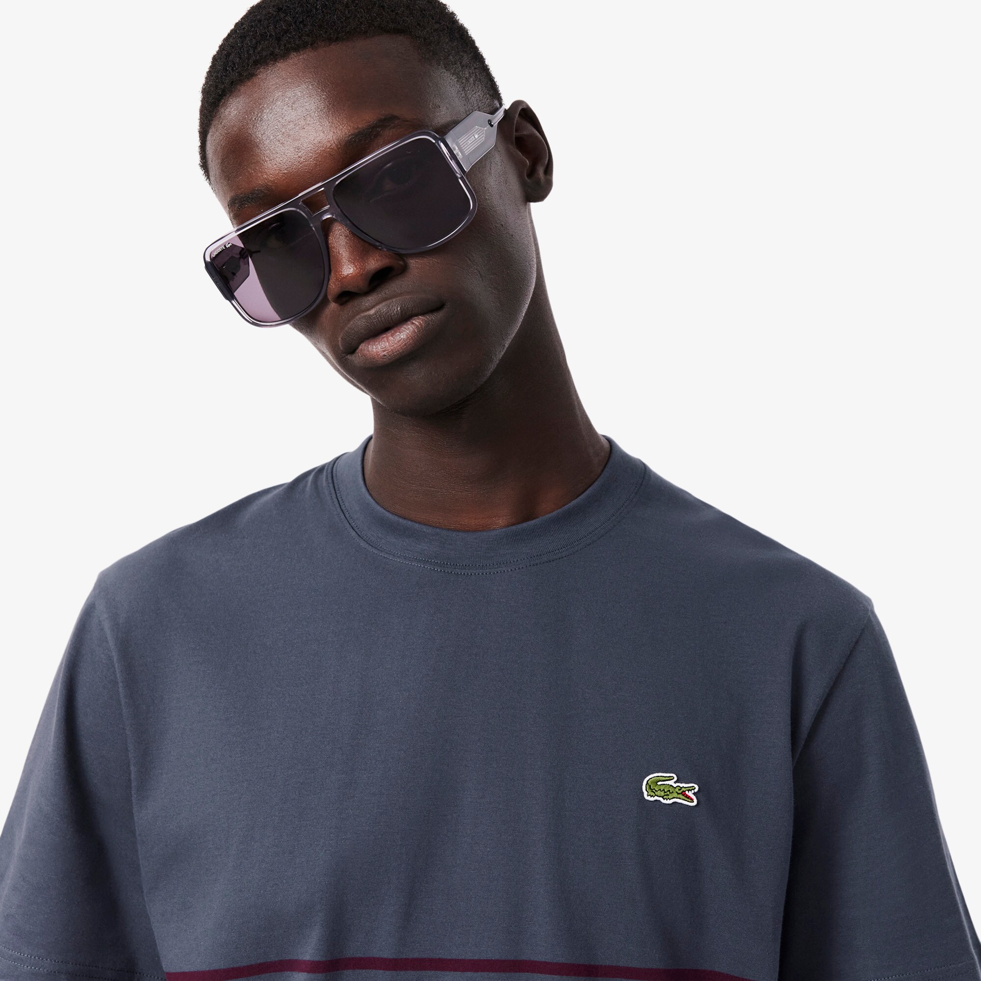 Striped Jersey Colour-block T-shirt image number 1