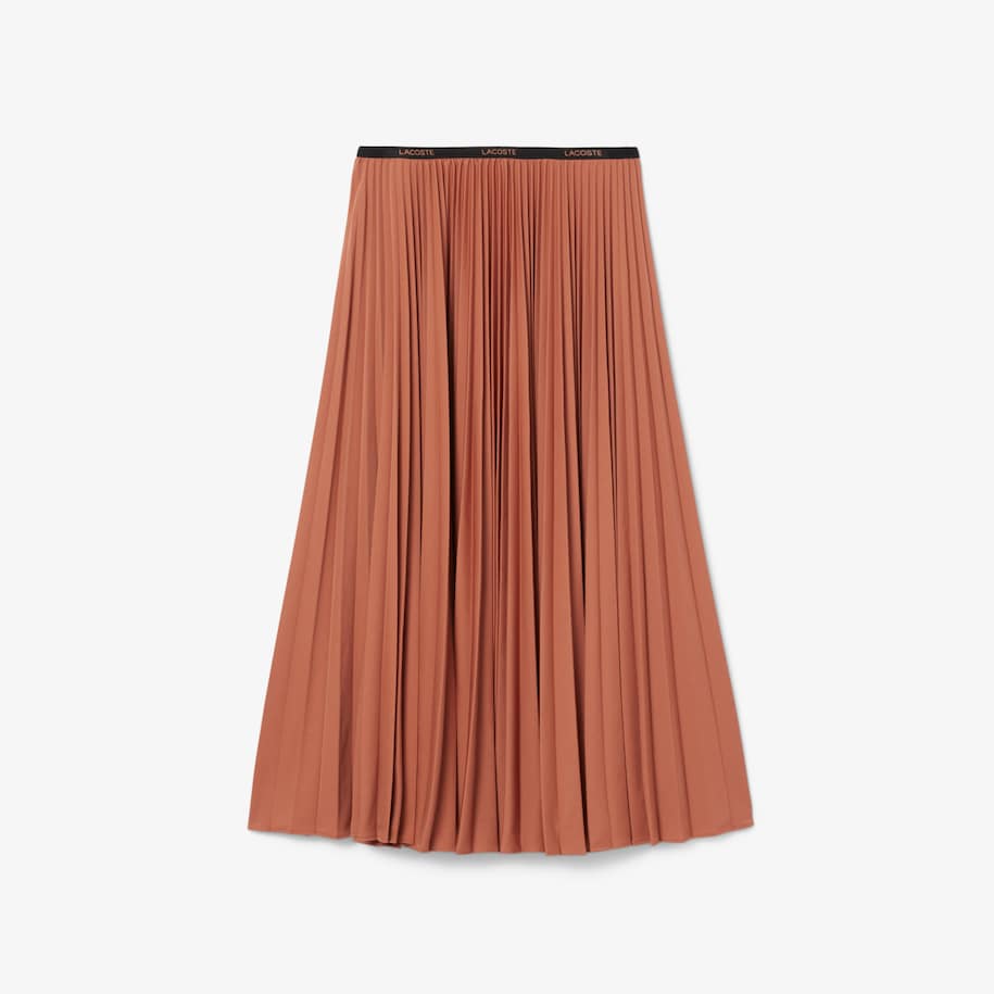 Long Pleated Elasticated Waist Skirt image number 3