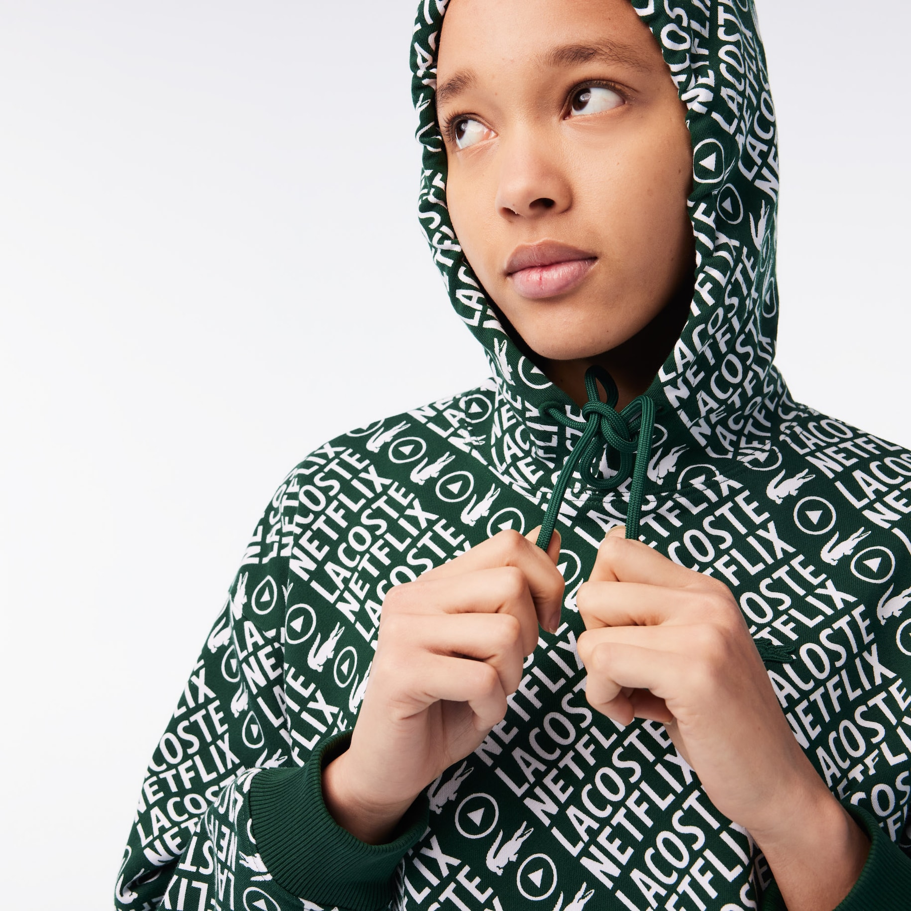 Women&rsquo;s Lacoste x Netflix Organic Cotton Hoodie image number 1