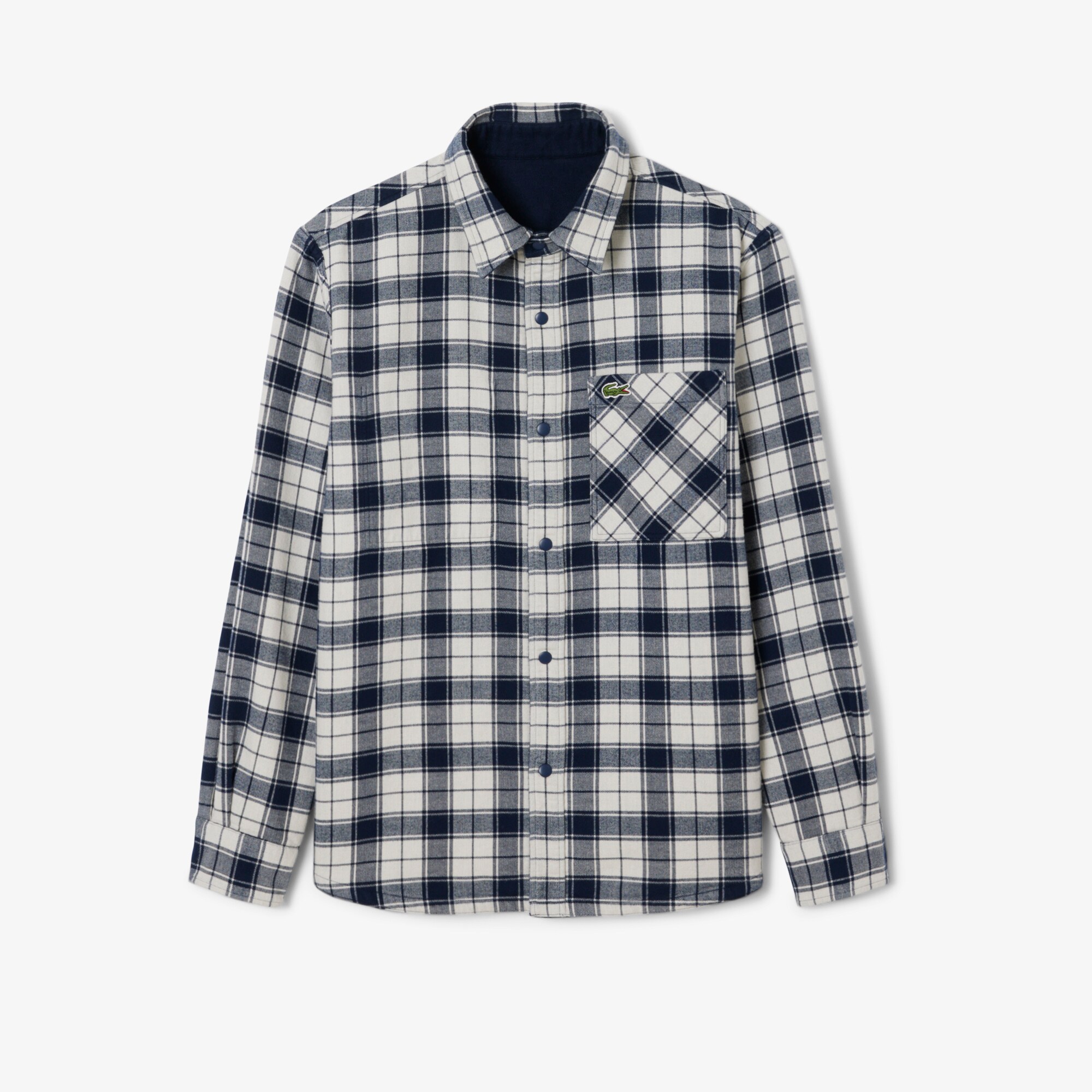 Oversized Plaid Flannel Overshirt image number 1