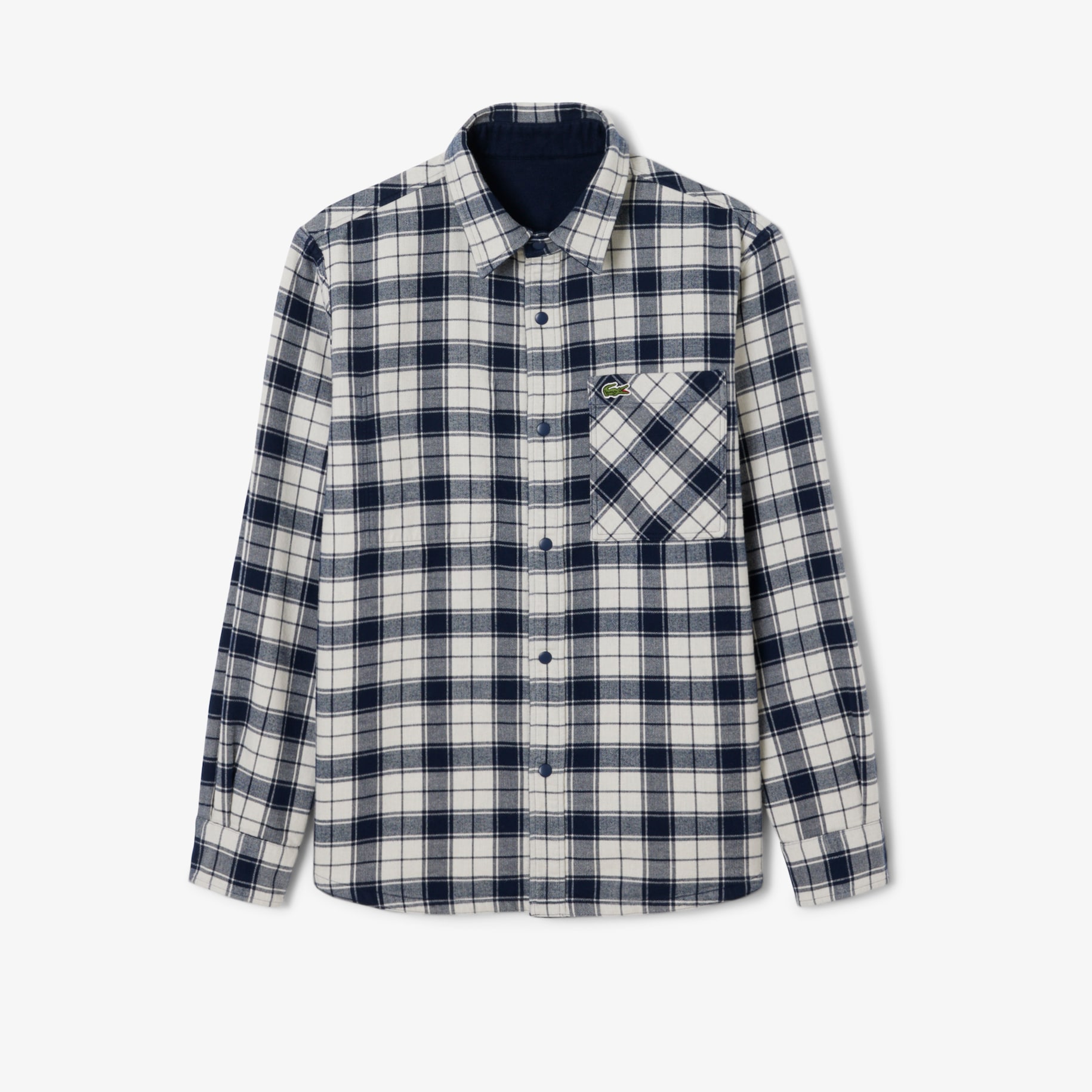 Oversized Plaid Flannel Overshirt image number 1