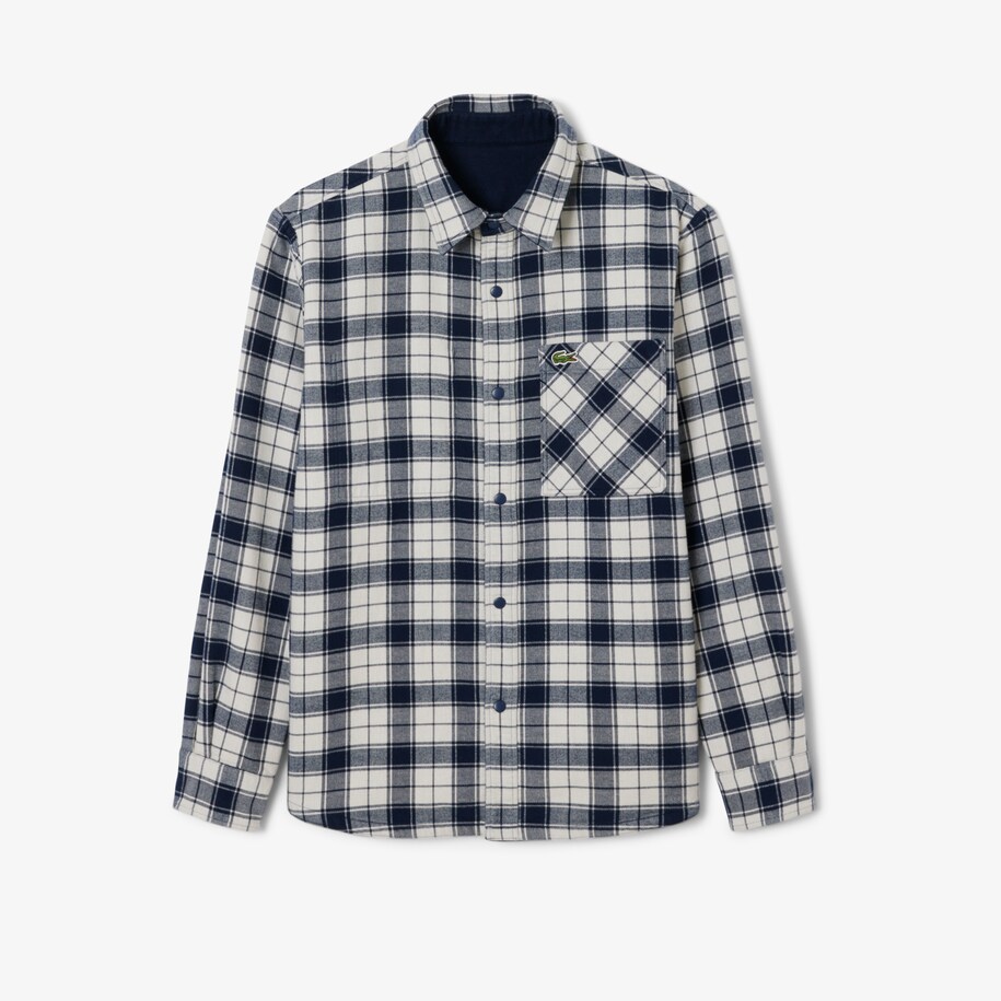 Oversized Plaid Flannel Overshirt image number 1