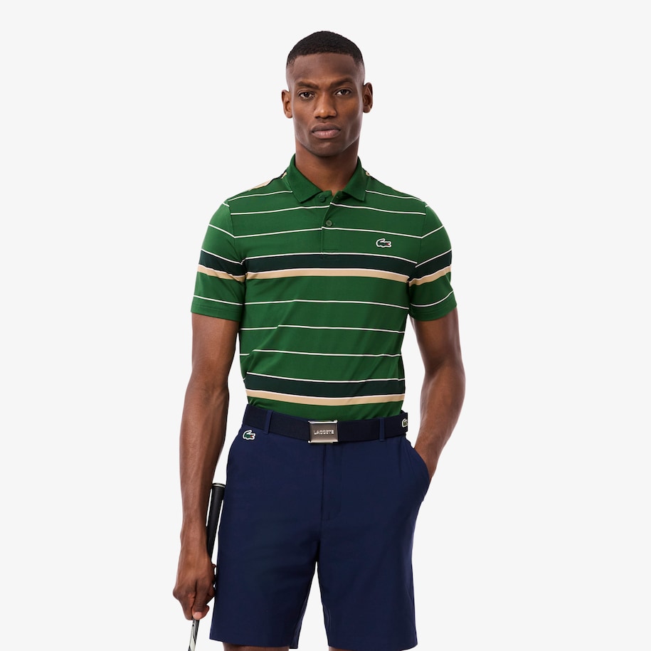 Striped Ultra Dry Stretch Golf Polo Shirt image number 0