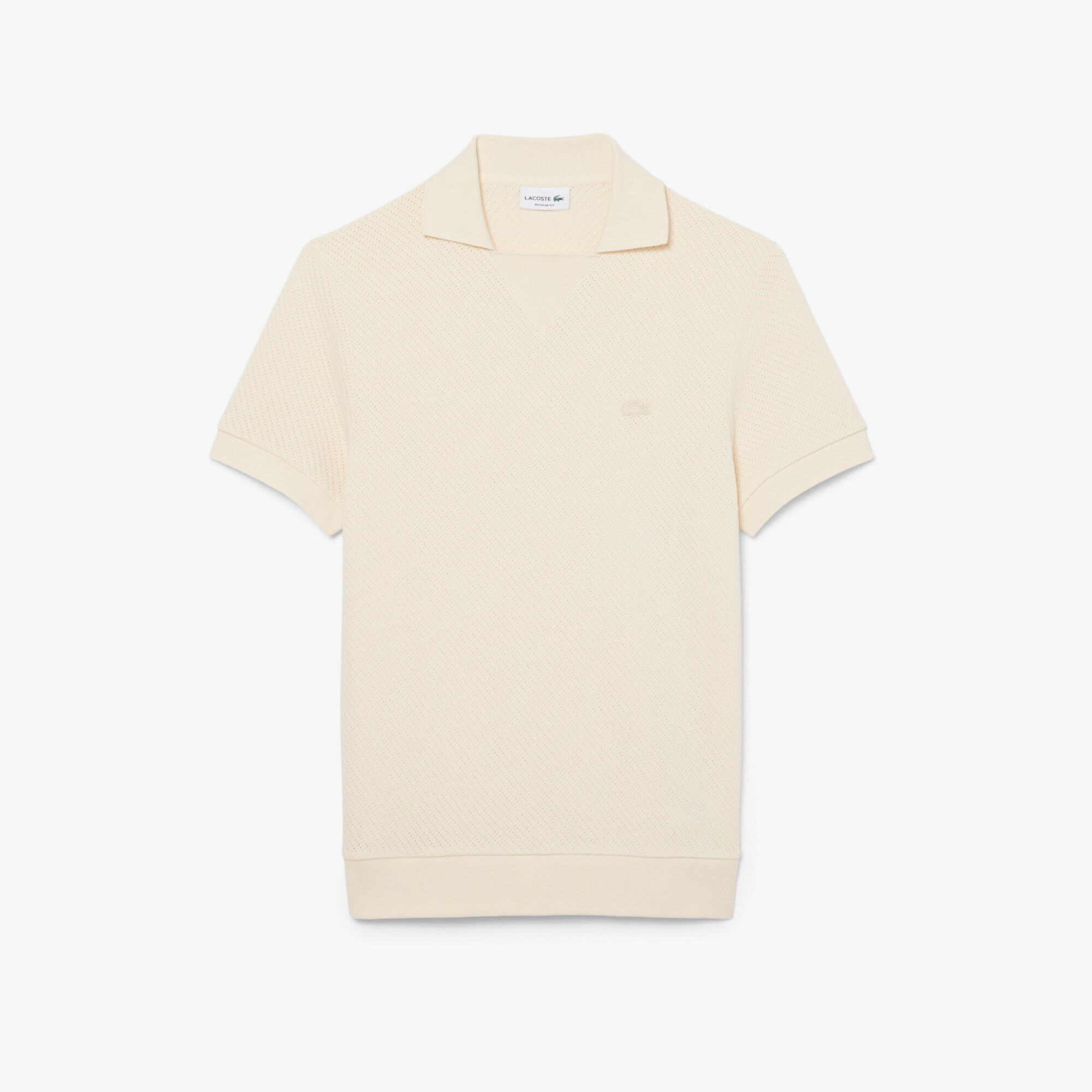 Regular Fit Lacy Cotton Polo Shirt image number 3