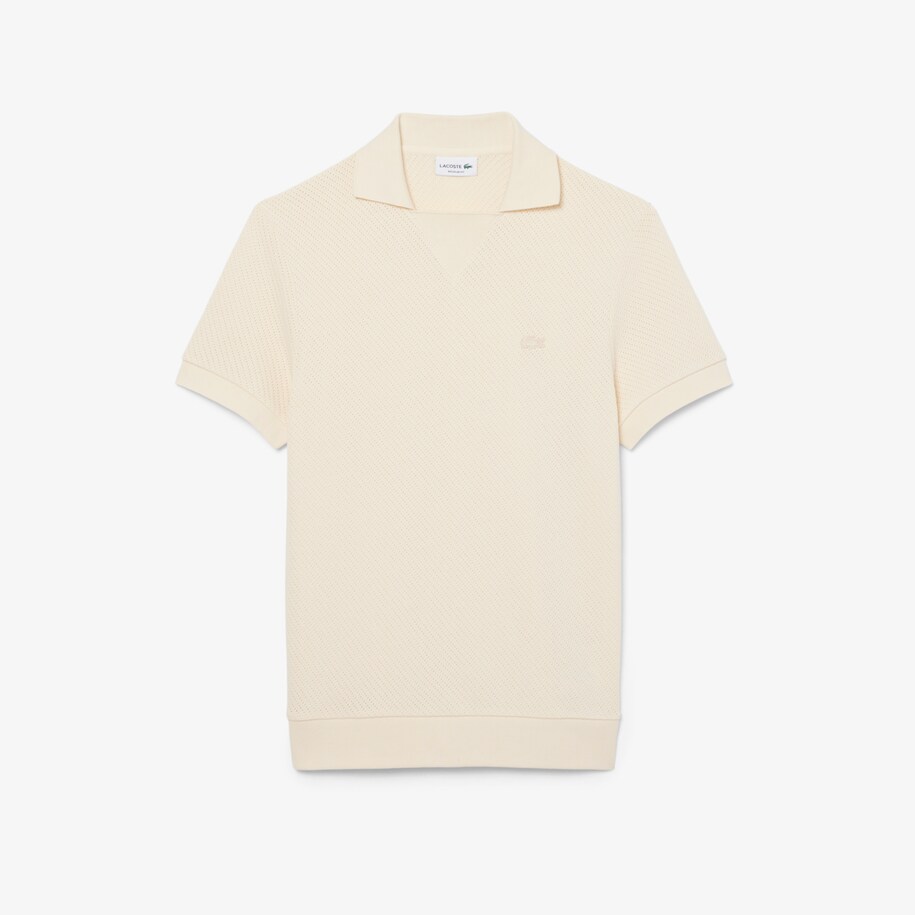 Regular Fit Lacy Cotton Polo Shirt image number 3