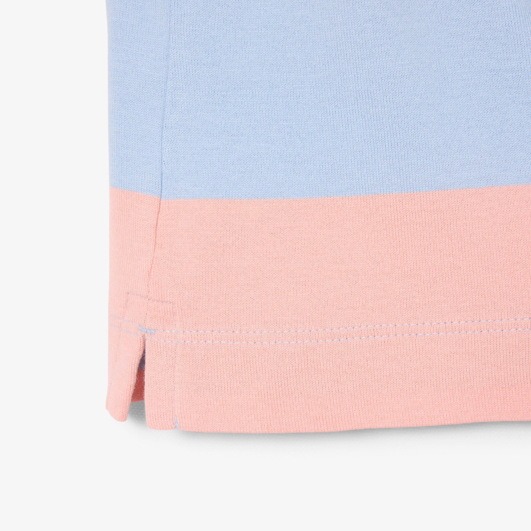 Oversized Striped Cotton Rugby Polo Shirt image number 6