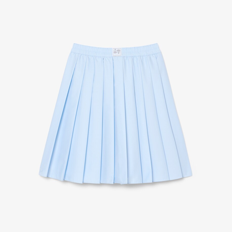 Pleated Petit Piqu&eacute; Effect Midi Skirt image number 3
