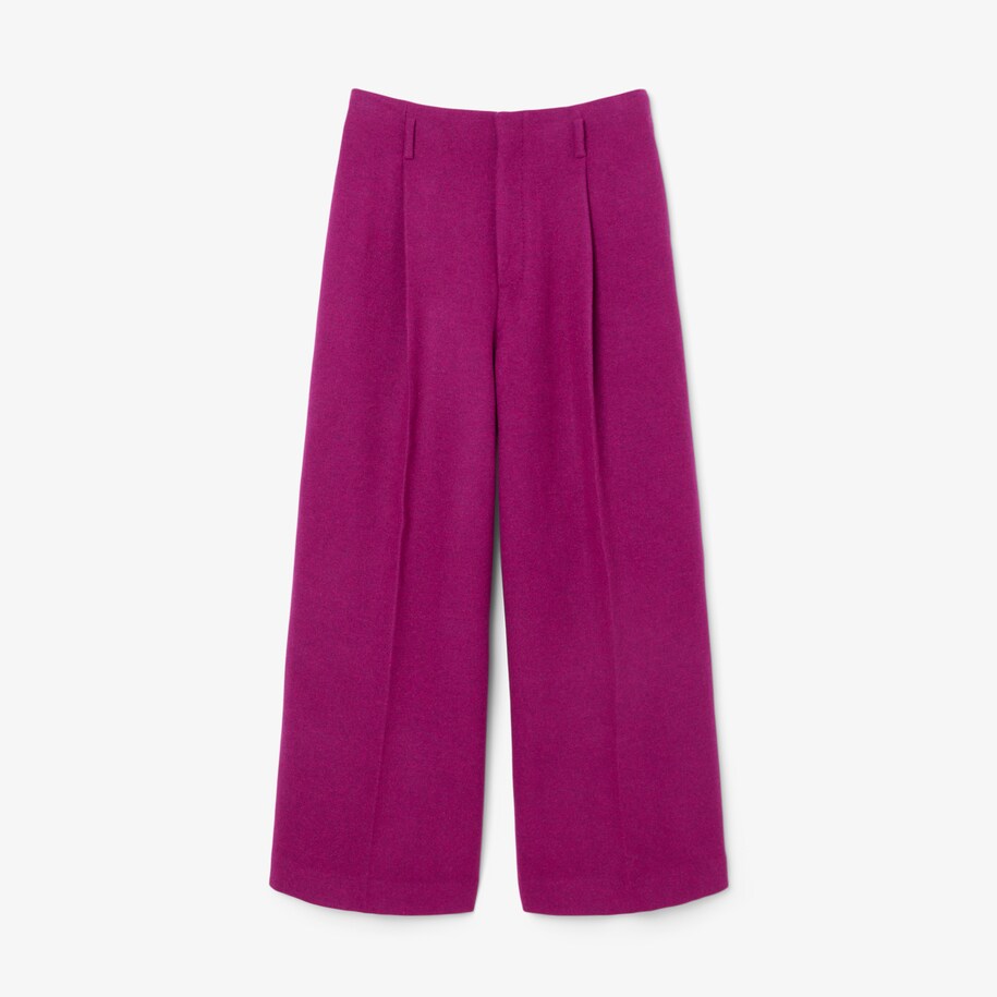 Runway Slub Wool Wide Fit Tailored Pants image number 3