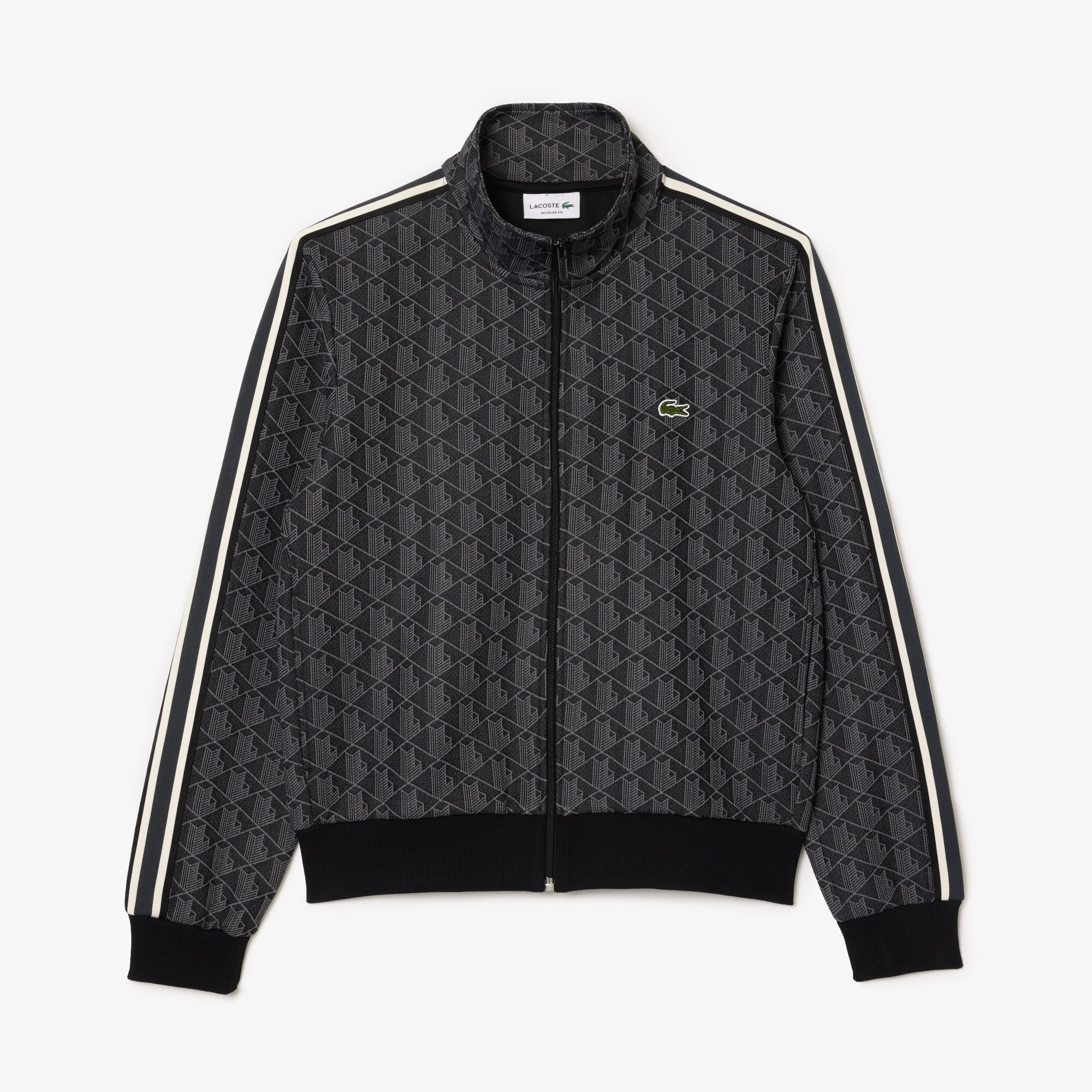 Paris Jacquard Monogram Zipped Sweatshirt image number 3