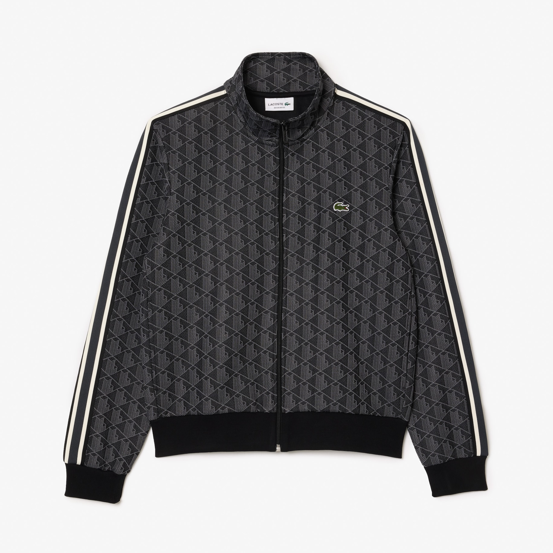 Paris Jacquard Monogram Zipped Sweatshirt image number 3