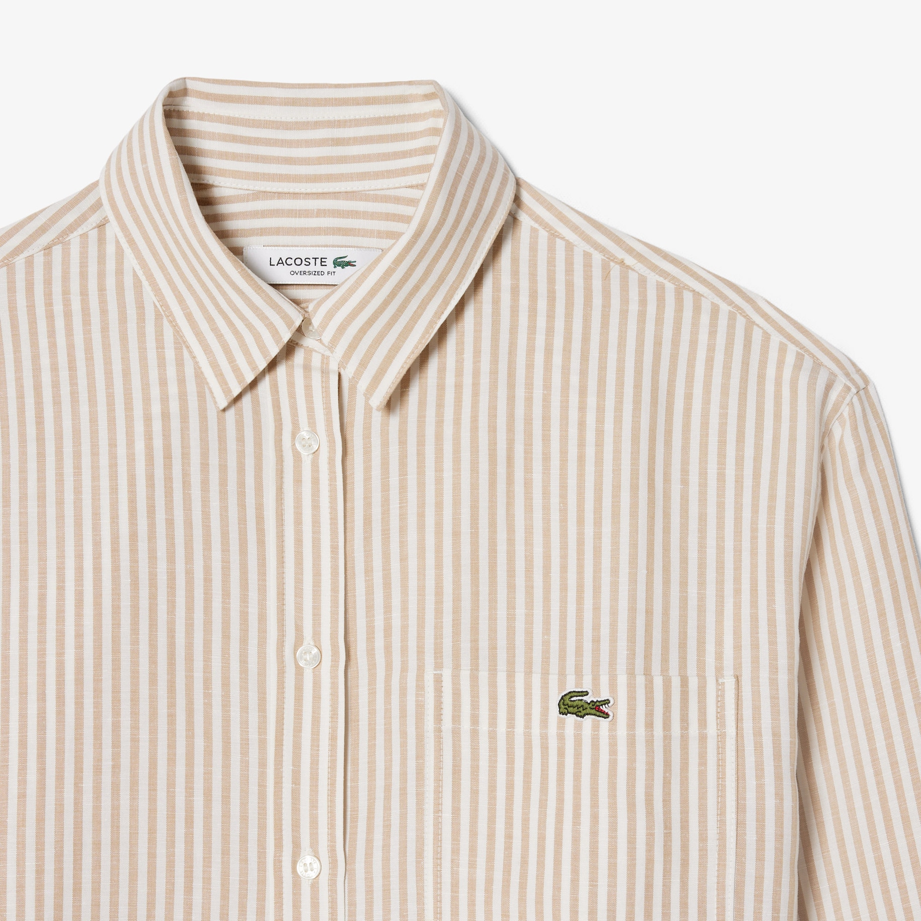 Oversized Linen Blend Shirt image number 4